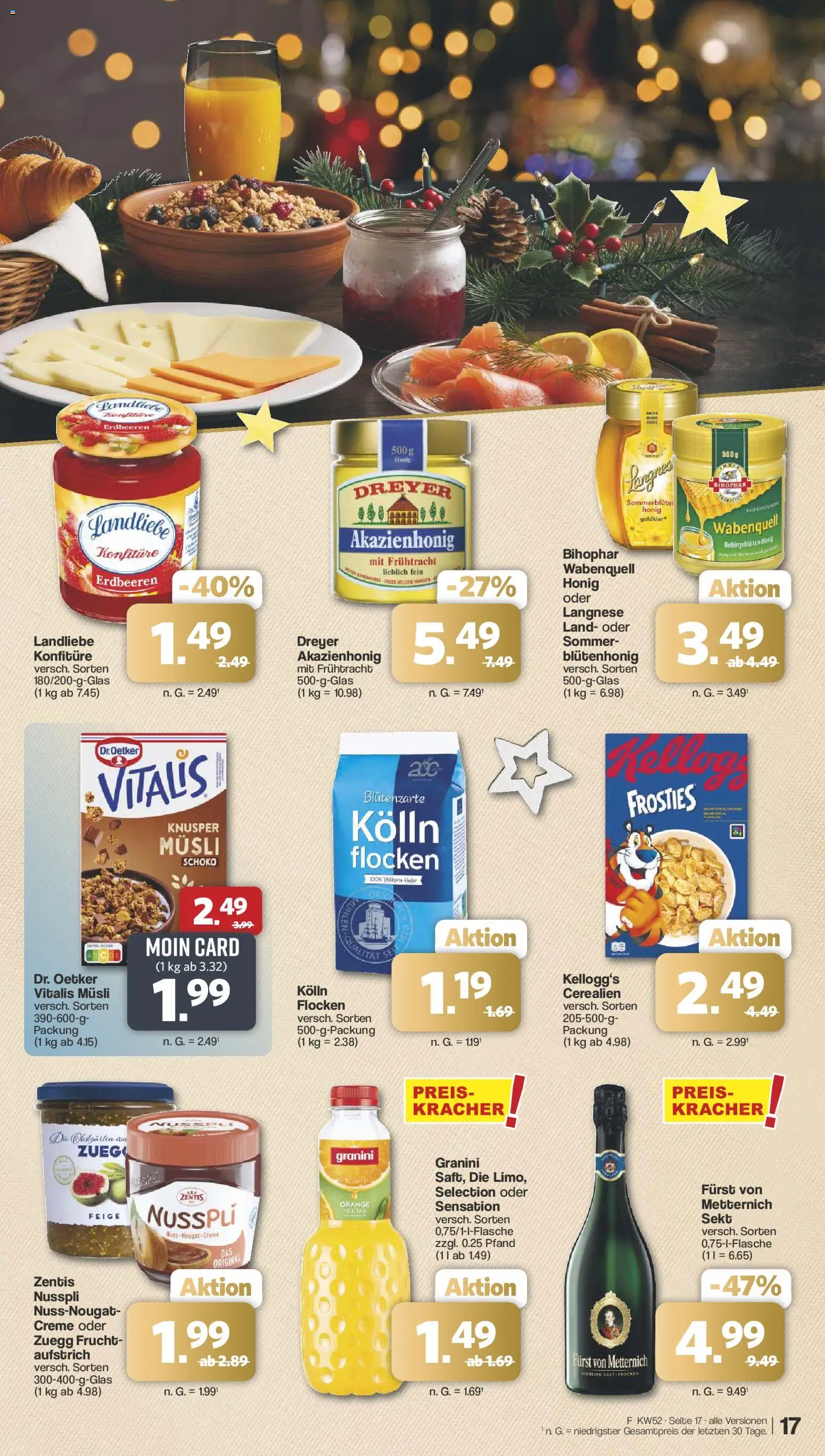 Famila Nordwest Prospekt 	 – gültig ab 22.12.2025 | Seite: 17 | Produkte: Furst von metternich, Kolln, Sekt, Erdbeeren