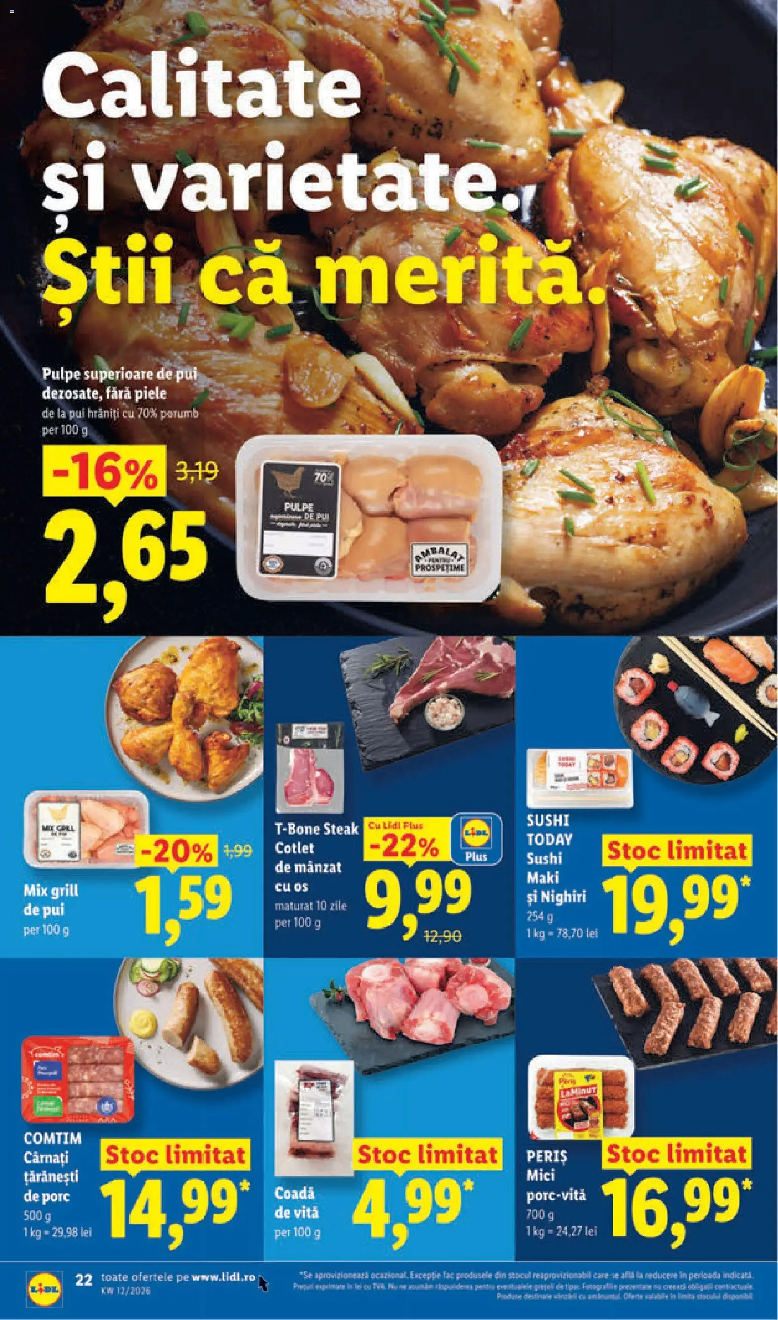 Noul catalog Lidl – valabil de la 16.03.2026 | Pagină: 22 | Produse: Lait de coco, Hacıyatmaz Kedi Oyuncağı, Porumb, Cârnați