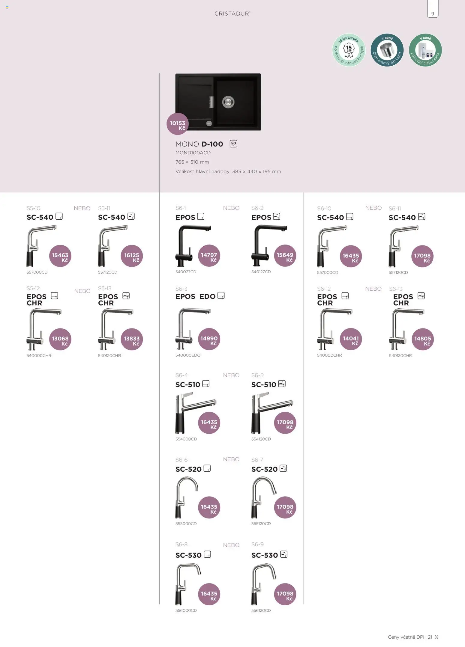 Möbelix leták - Shock od 01.01.2026 | Strana: 9 | Produkty: Kuchyně