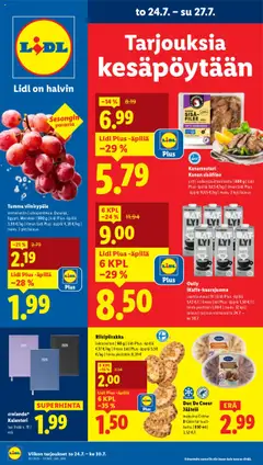 Katso Lidl tarjoukset voimassa alkaen 24.07.2025