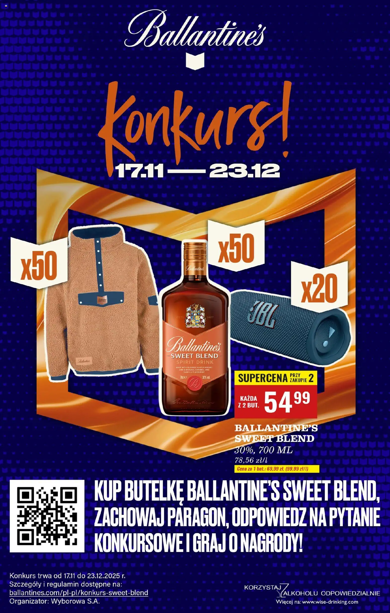 Biedronka gazetka - Czas na toast od 01.12.2025 | Strona: 47 | Produkty: Whisky