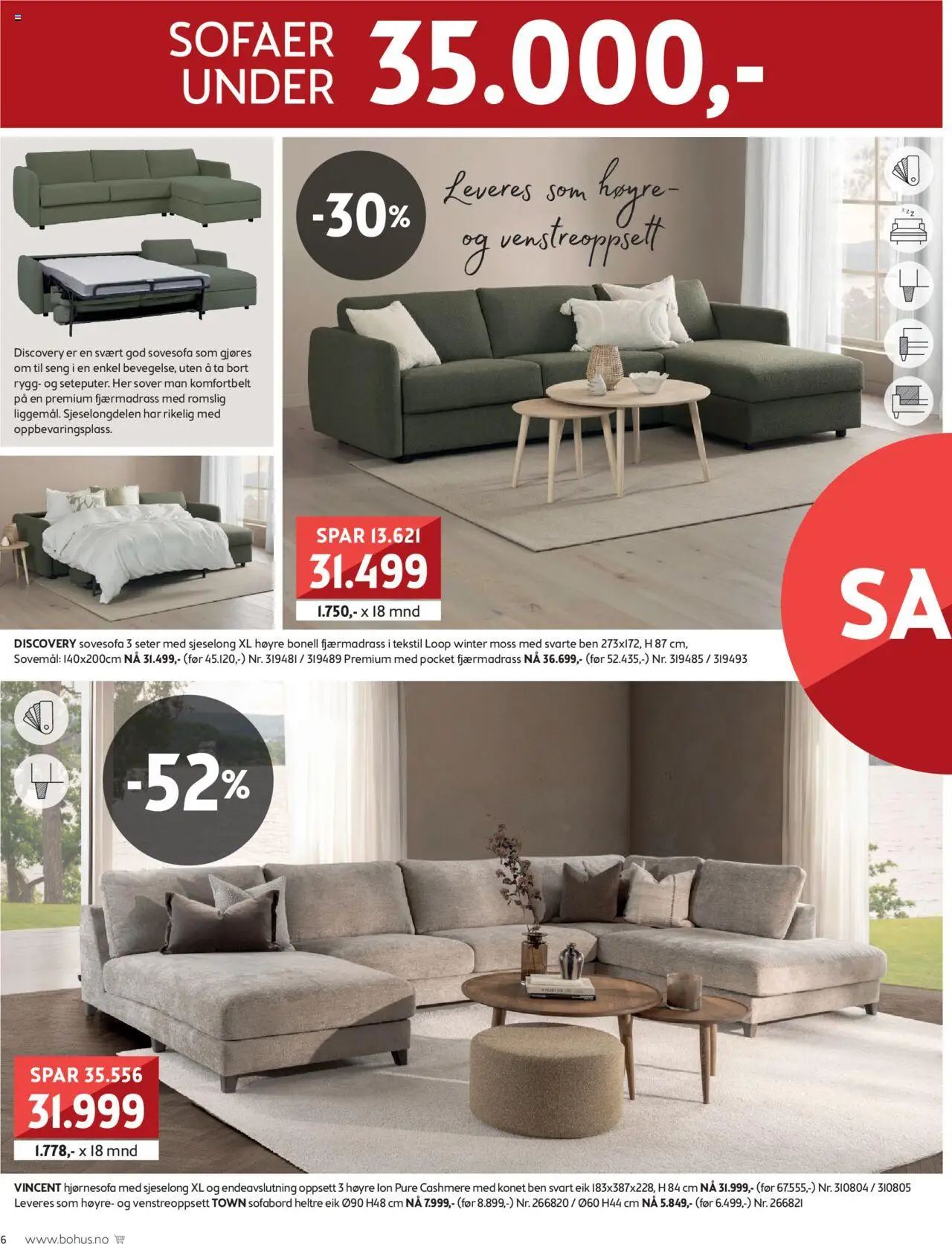 {H1} | Side: 6 | Produkter: Sovesofa, Seng, Sjeselong