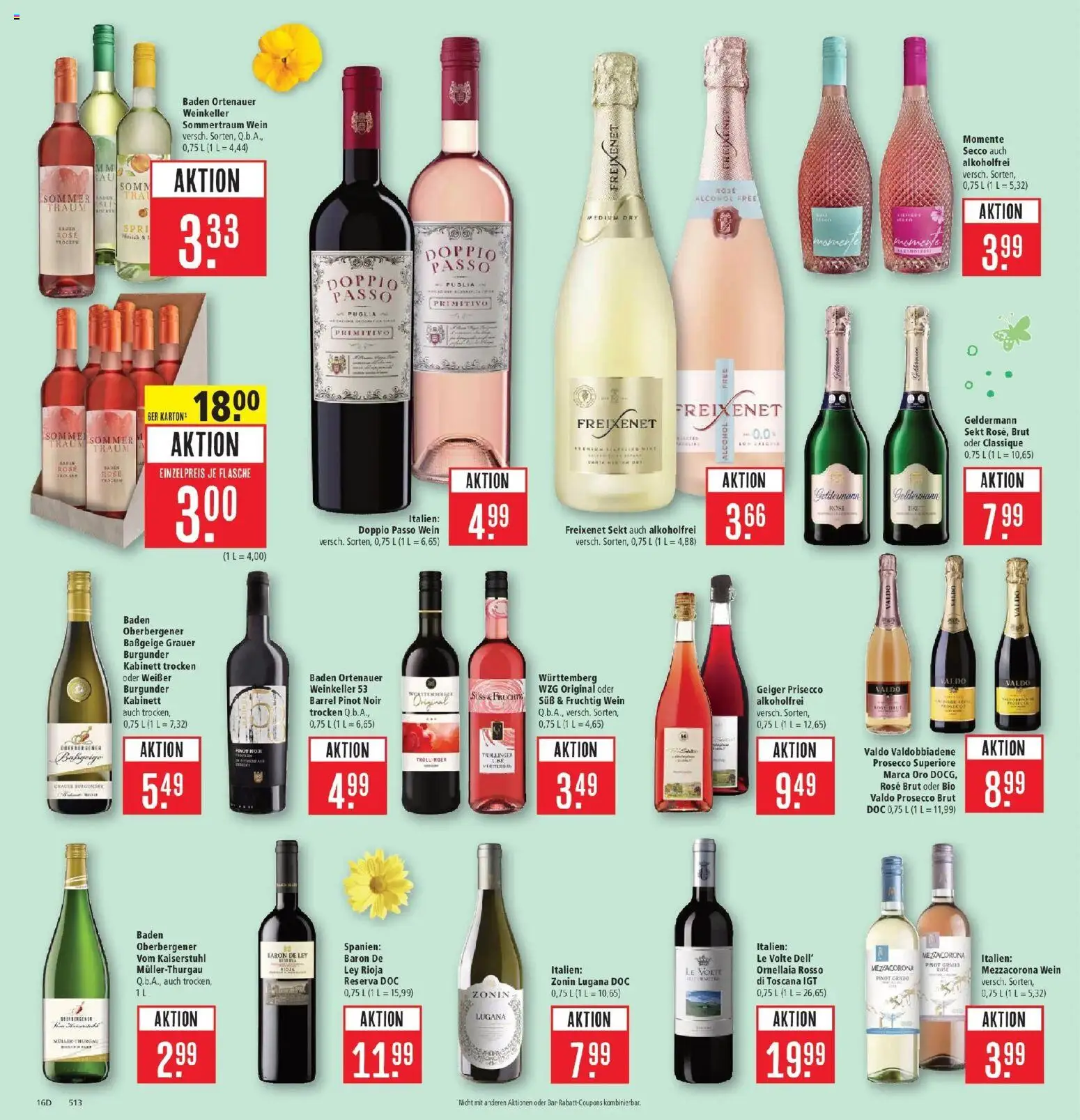 Marktkauf Prospekt Weil Am Rhein	 – gültig ab 30.03.2026 | Seite: 18 | Produkte: Freixenet, Prosecco, Doppio Passo, Wein