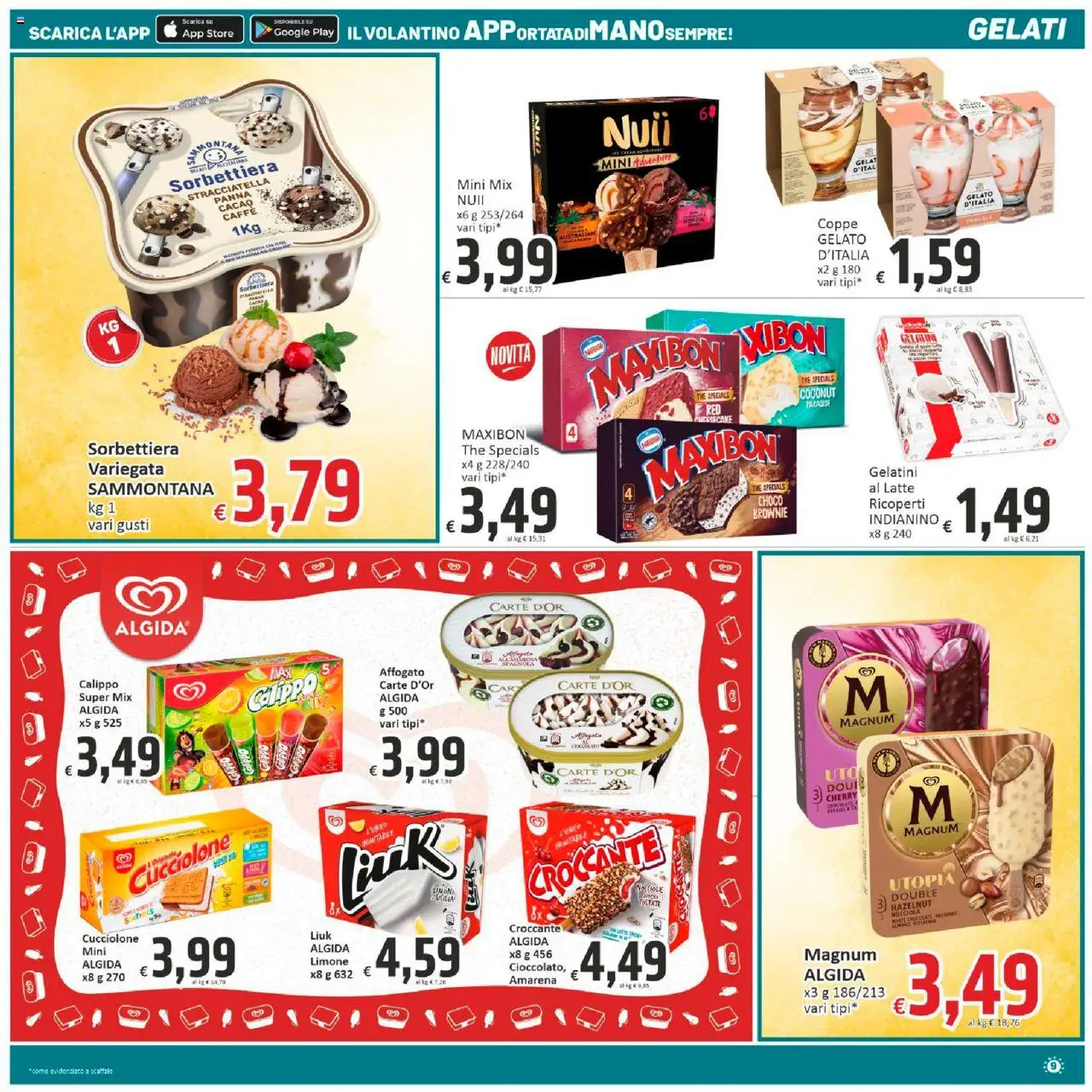 Volantino Paghi Poco del 19.08.2025 | Pagina: 9 | Prodotti: Limone, Nocciole, Scaffale, Stracciatella