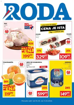 Roda katalog - pregled Roda kataloga - važi od 05.03.2026
