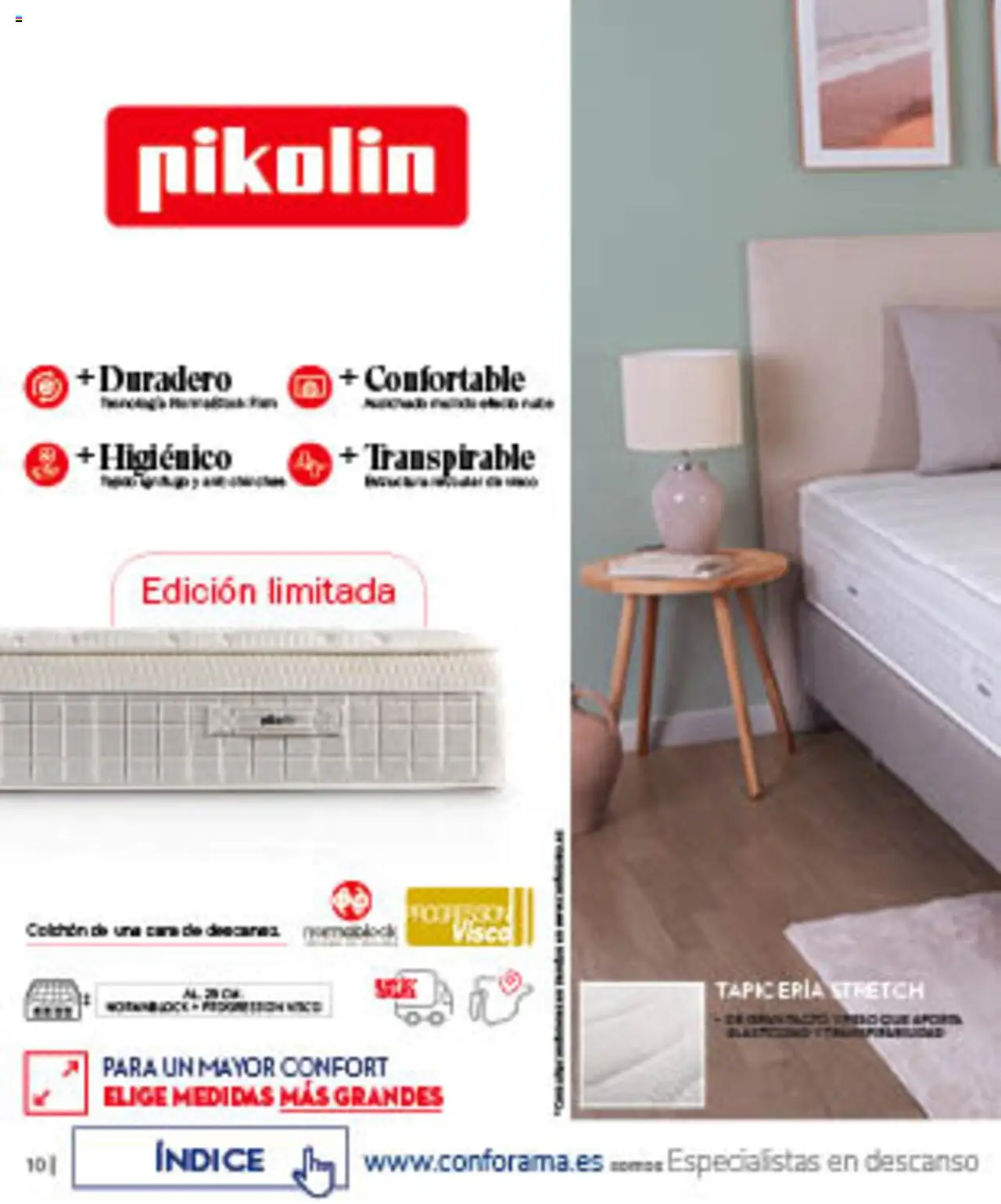 Conforama folleto │ válido desde el 07.08.2025 | Página: 10 | Productos: Colchon