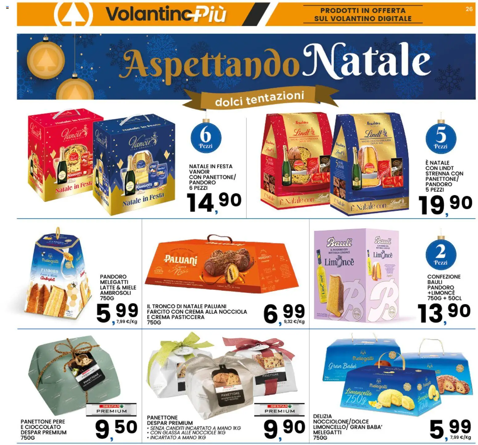 Volantino Interspar del 17.11.2025 | Pagina: 26 | Prodotti: Cioccolato, Nocciole, Miele, Glassa