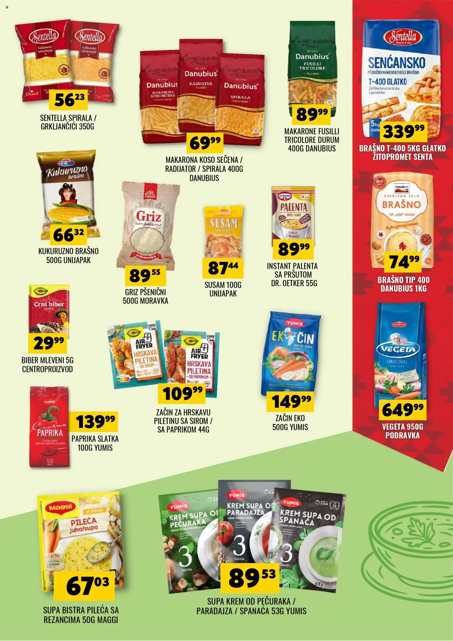 Tekijanka katalog - važi od 08.04.2026 | Strana: 7 | Proizvode: Palenta, Miš, Paprika, Podravka