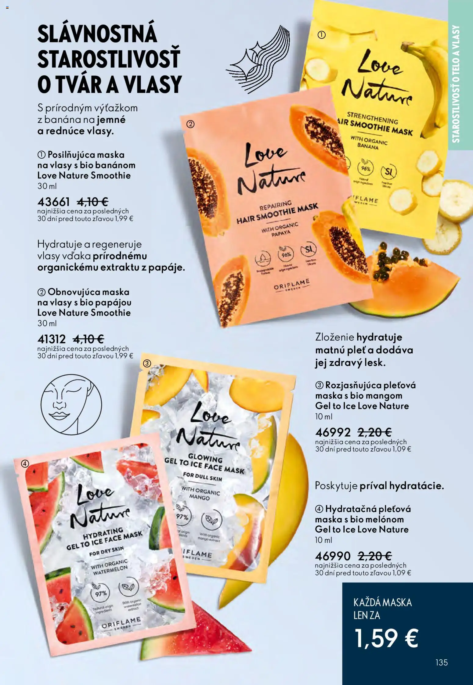 Nové Oriflame akcie – leták je platný od 03.12.2025 | Strana: 135 | Produkty: Maska, Mango
