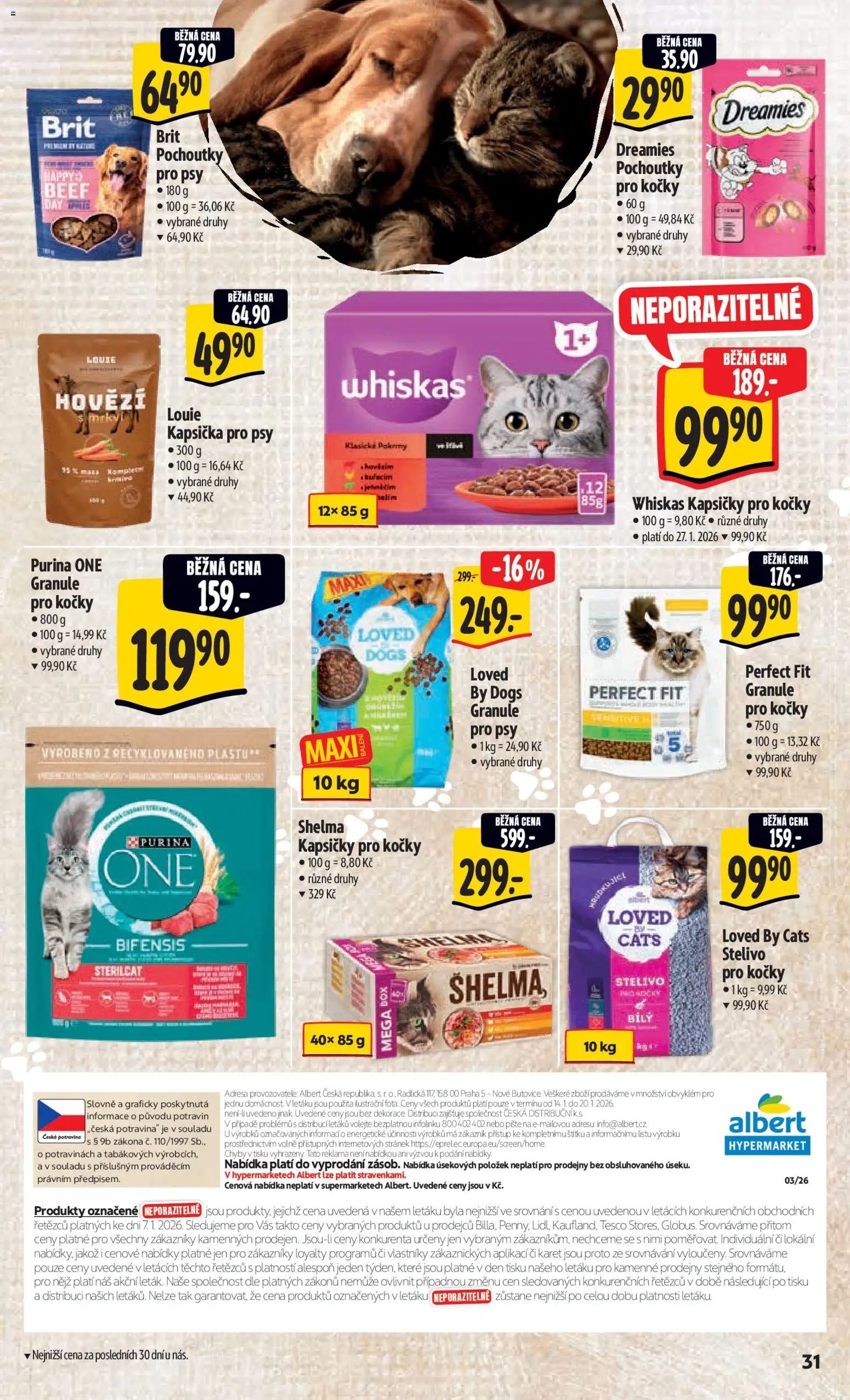 Albert leták - Hypermarket od 14.01.2026 | Strana: 38 | Produkty: Hovězí, Box, Purina, Granule