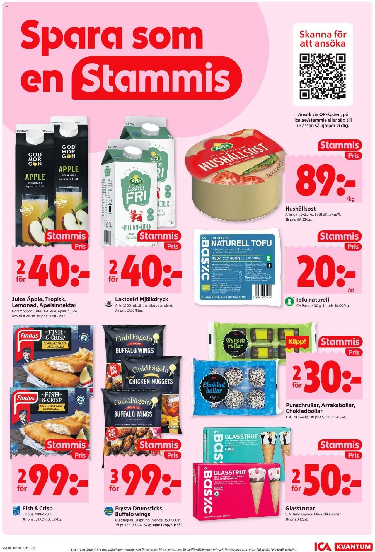 ICA Kvantum reklamblad aktuell från 15.09.2025 | Sida: 7 | Produkter: Såg, Galler, Juice, Äpple