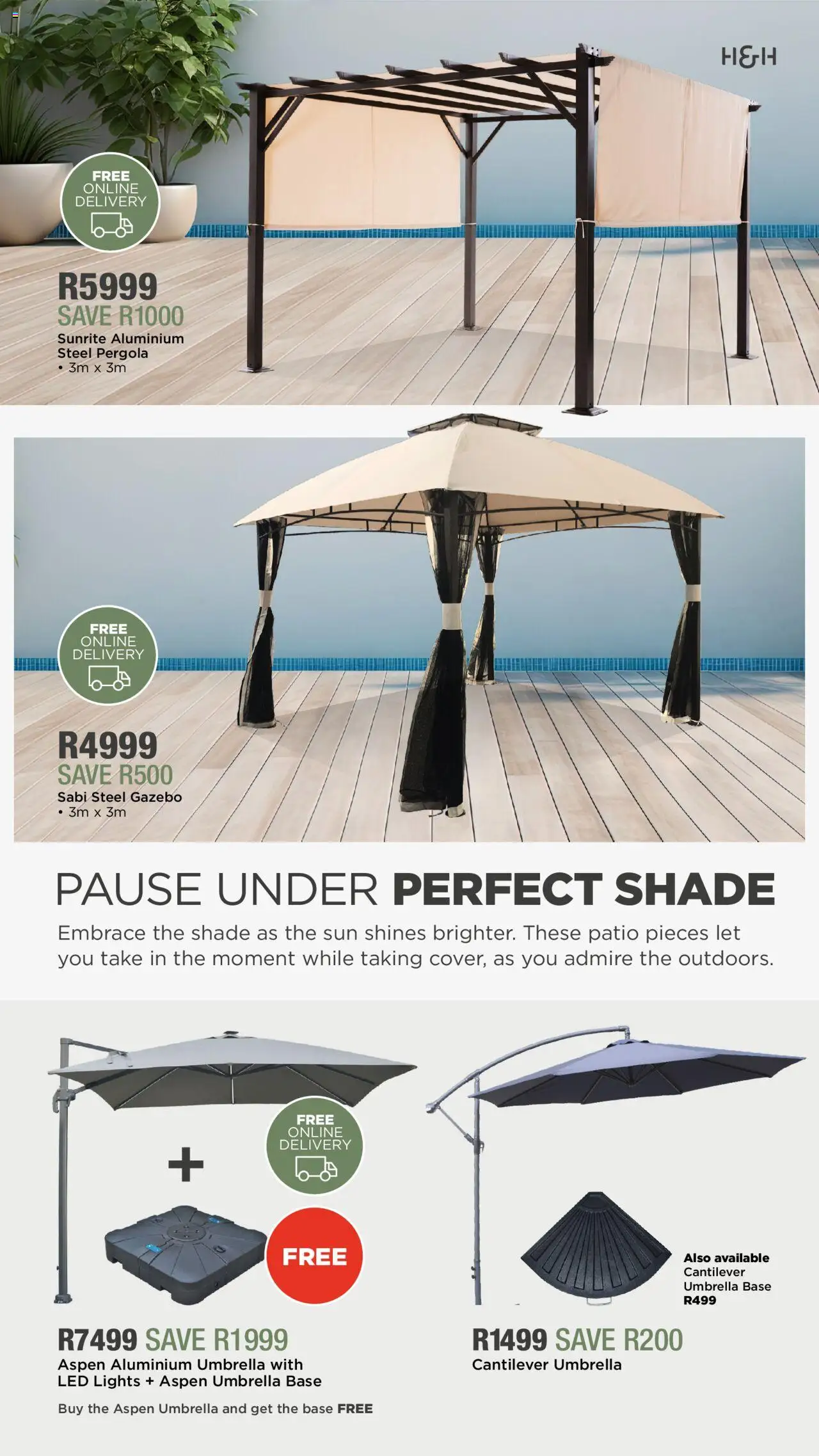 House and Home - Patio Catalogue │ valid from 11.08.2025 | Page: 14 | Products: Umbrella