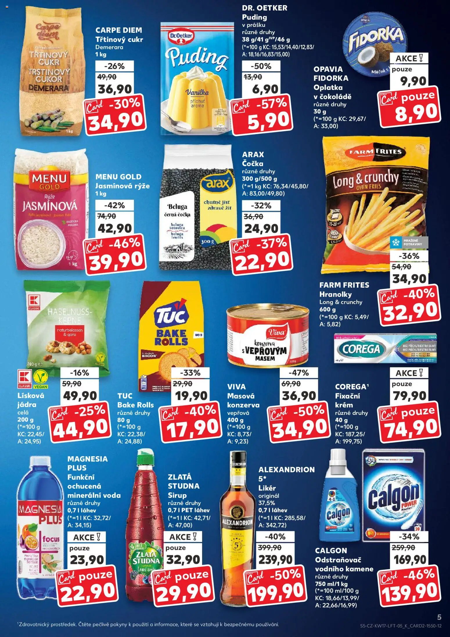 Kaufland leták od 22.04.2026 | Strana: 5 | Produkty: Hranolky, Magnesia, Minerální voda, Láhev