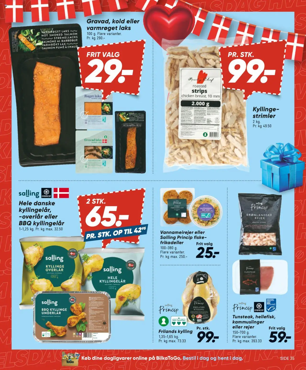 Bilka Tilbudsavis gyldig fra 01.08.2025 | Side: 35 | Produkter: Frikadeller, Rejer