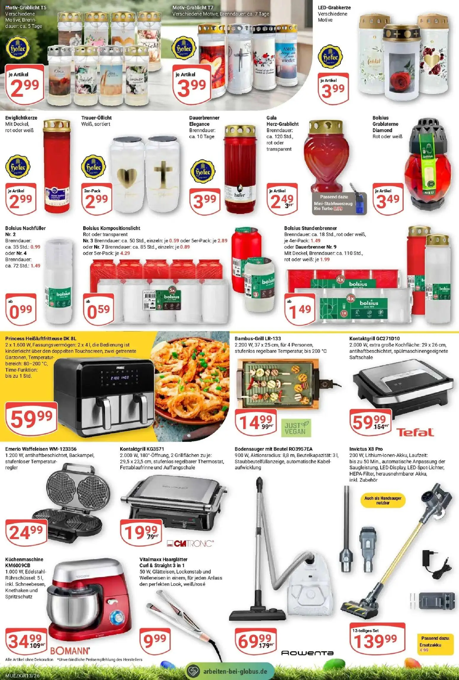 Globus prospekt Mühldorf	 – gültig ab 23.03.2026 | Seite: 21 | Produkte: Kabel, Lockenstab, Waffeleisen, Heißluftfritteuse