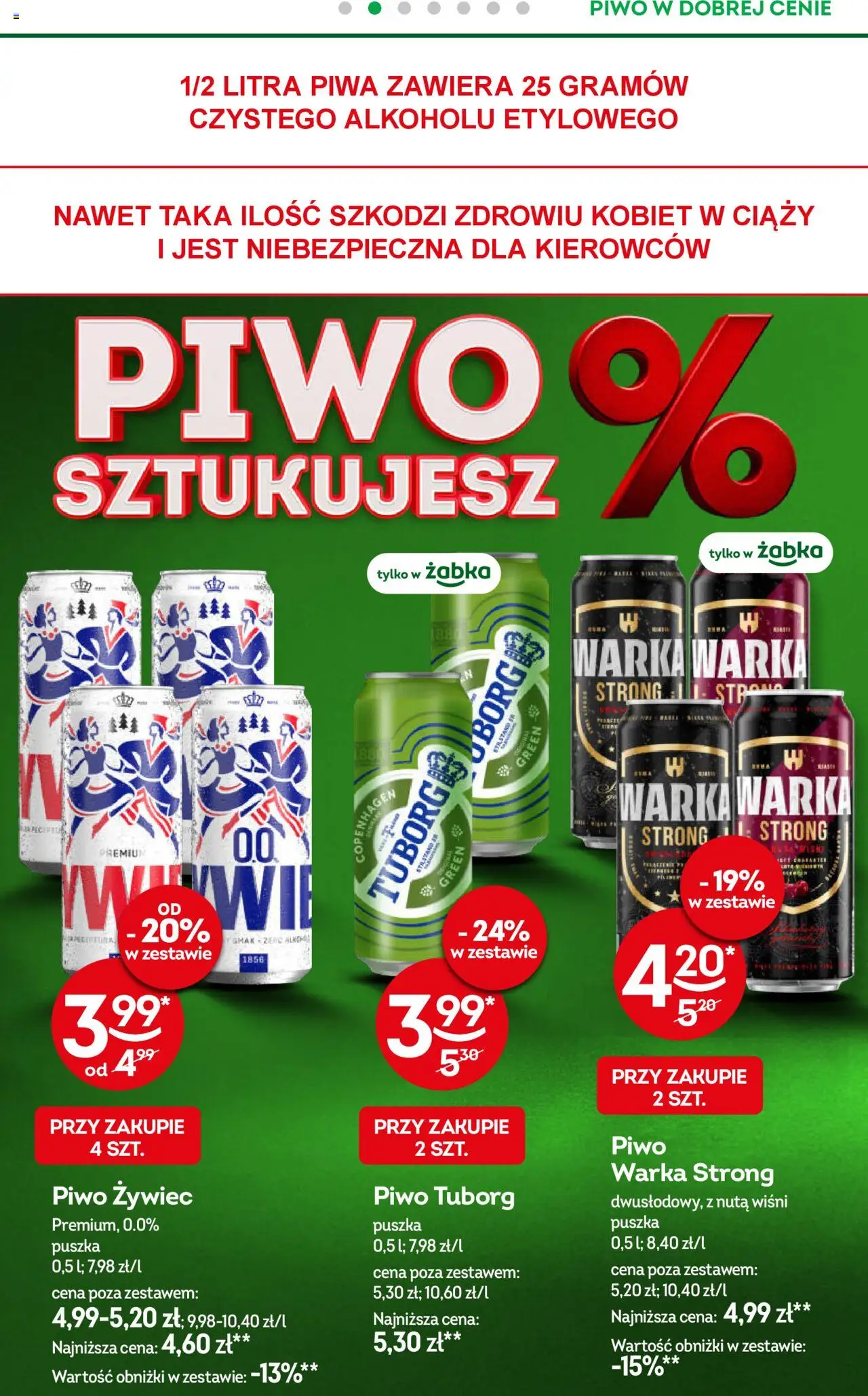 Żabka Gazetka od 24.09.2025 | Strona: 36 | Produkty: Piwo perła, Piwo