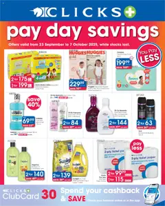 Clicks specials catalogue – valid from 23.09.2025
