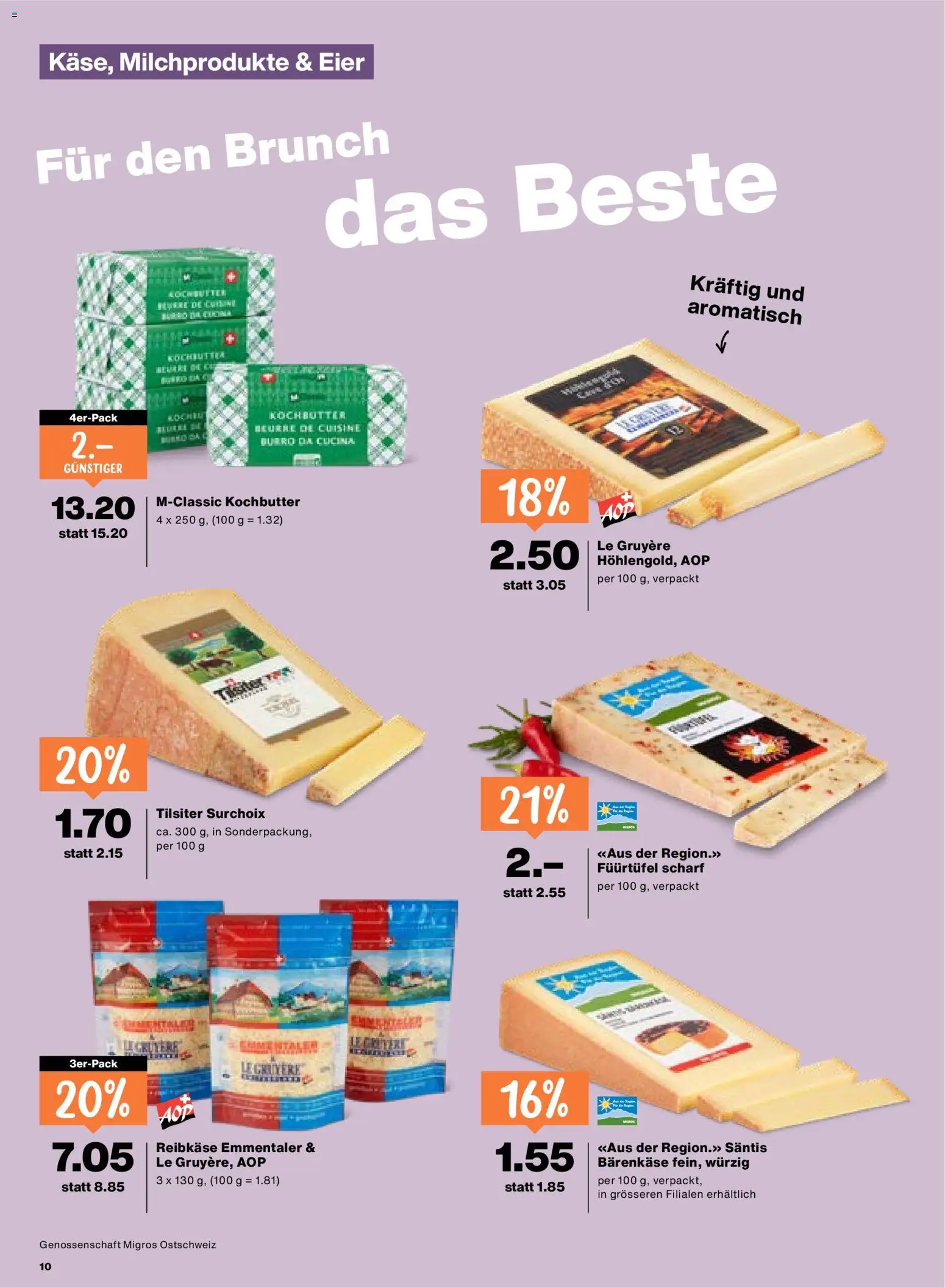 Migros aktionen – gültig ab 12.03.2026 | Seite: 10 | Produkte: Butter, Eier