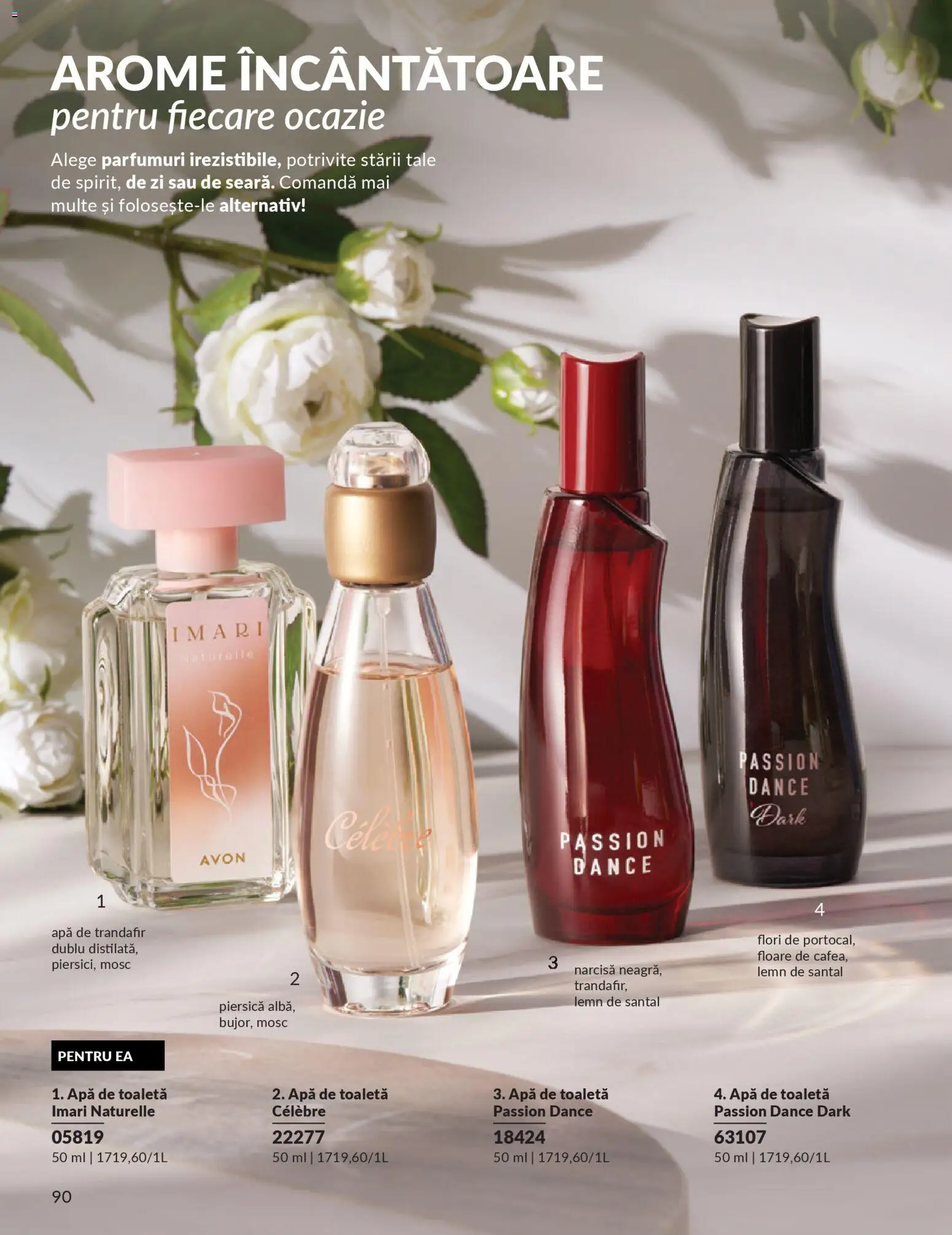 Noul catalog Avon – valabil de la 01.03.2026 | Pagină: 92 | Produse: Piersică, Trandafir, Toaletă, Apă de toaletă
