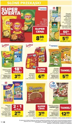 Pogląd oferty "Carrefour Gazetka" - ważna od 12.01.2026 | Strona: 34 | Produkty: Chipsy, Chrupki, Mięta, Popcorn