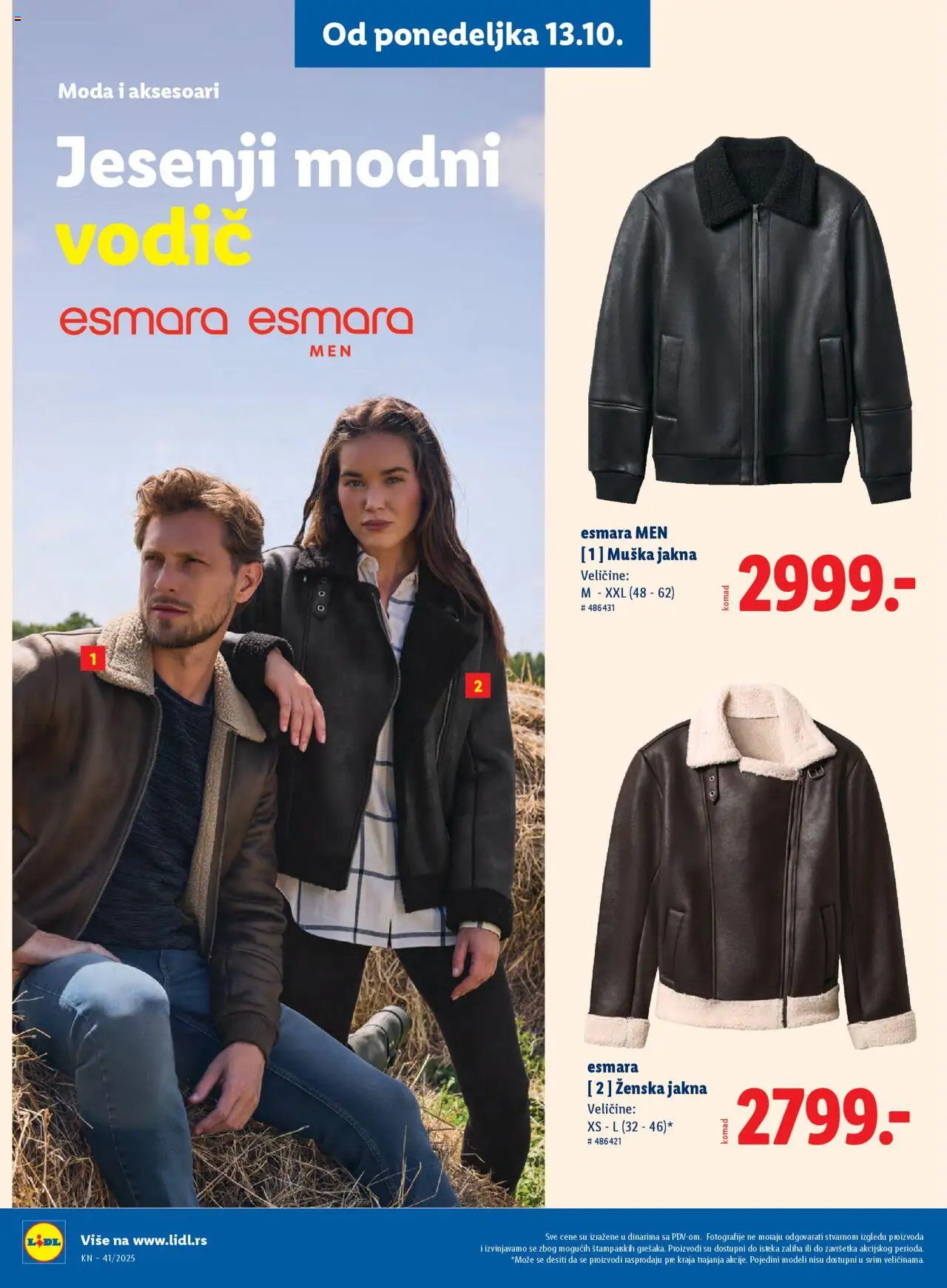 Lidl katalog - važi od 09.10.2025 | Strana: 58 | Proizvode: Jakna