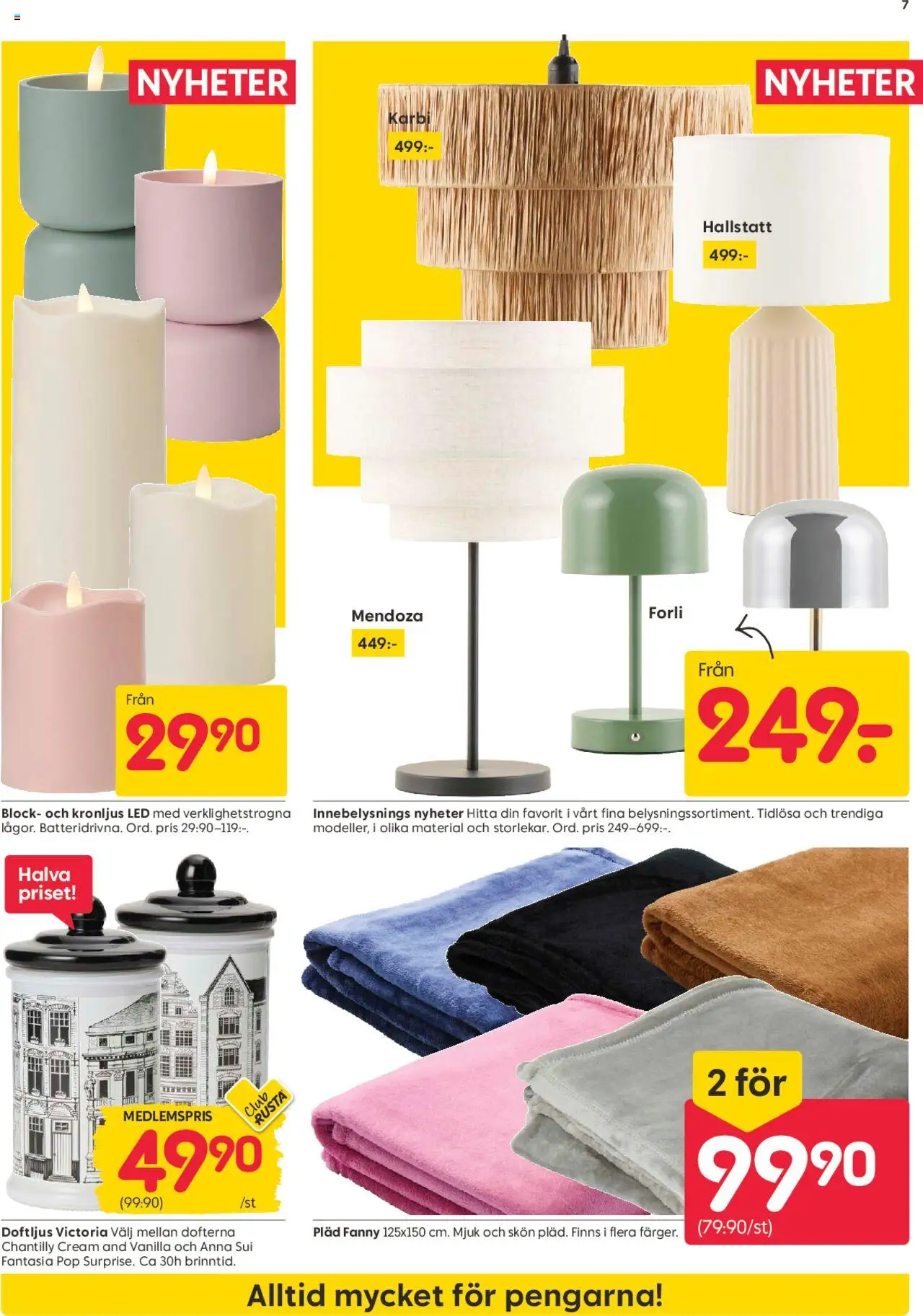 Rusta reklamblad aktuell från 18.08.2025 | Sida: 7 | Produkter: Pläd