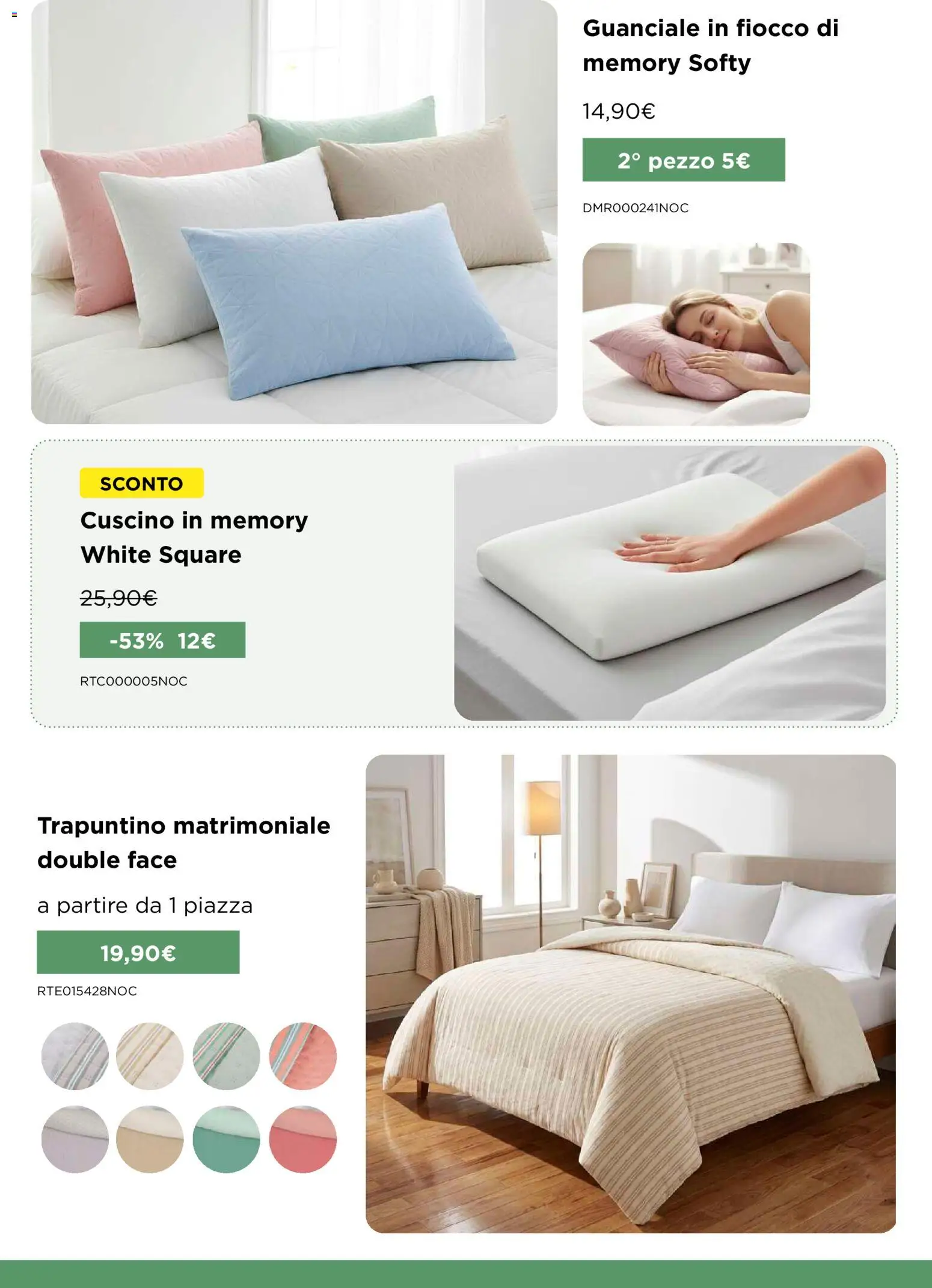Volantino Kasanova del 21.03.2026 | Pagina: 23 | Prodotti: Cuscino, Guanciale