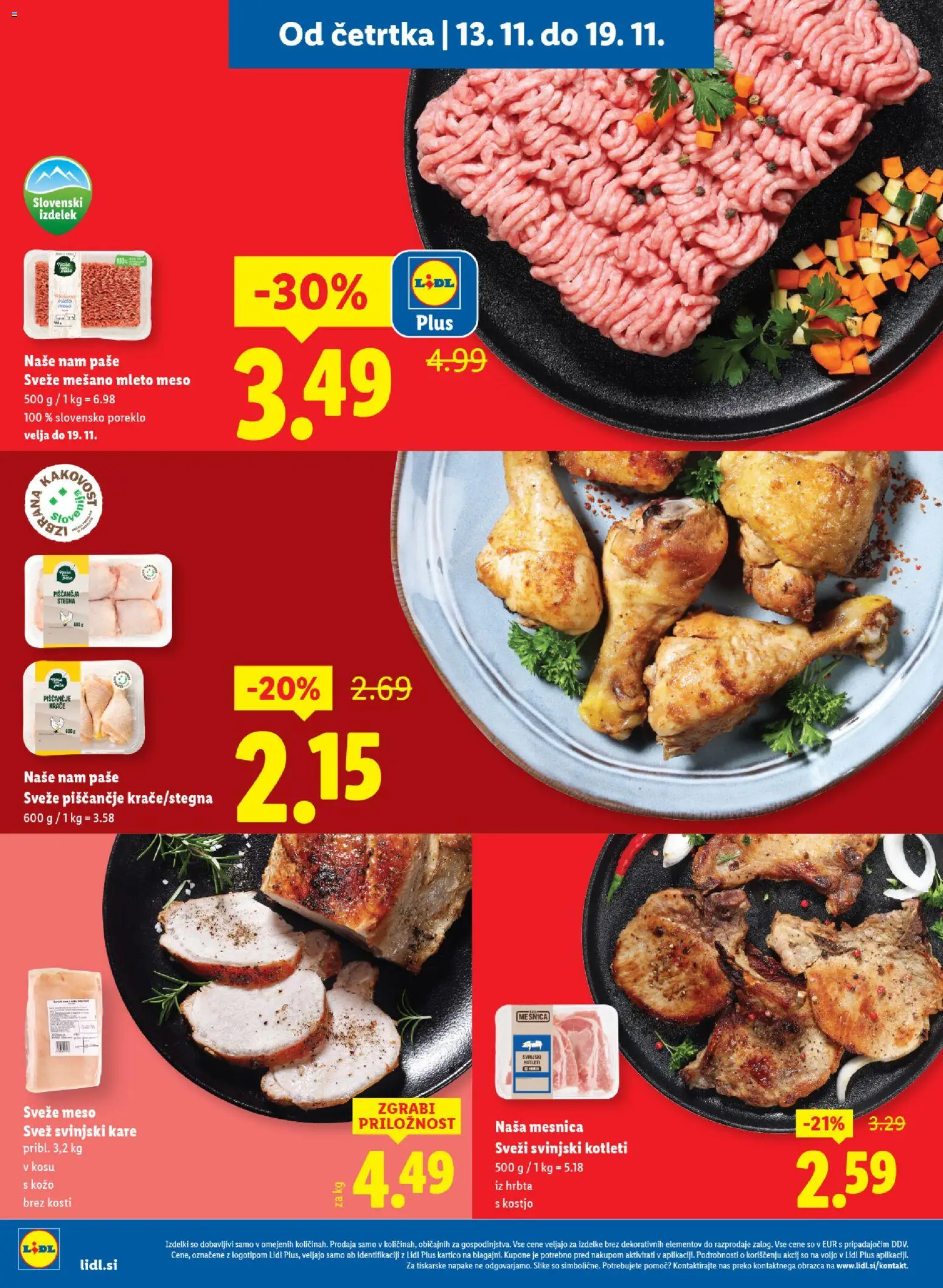 Novi Lidl katalog ponudbe – veljaven od 13.11.2025 | Stran: 2 | Izdelki: Mleto meso