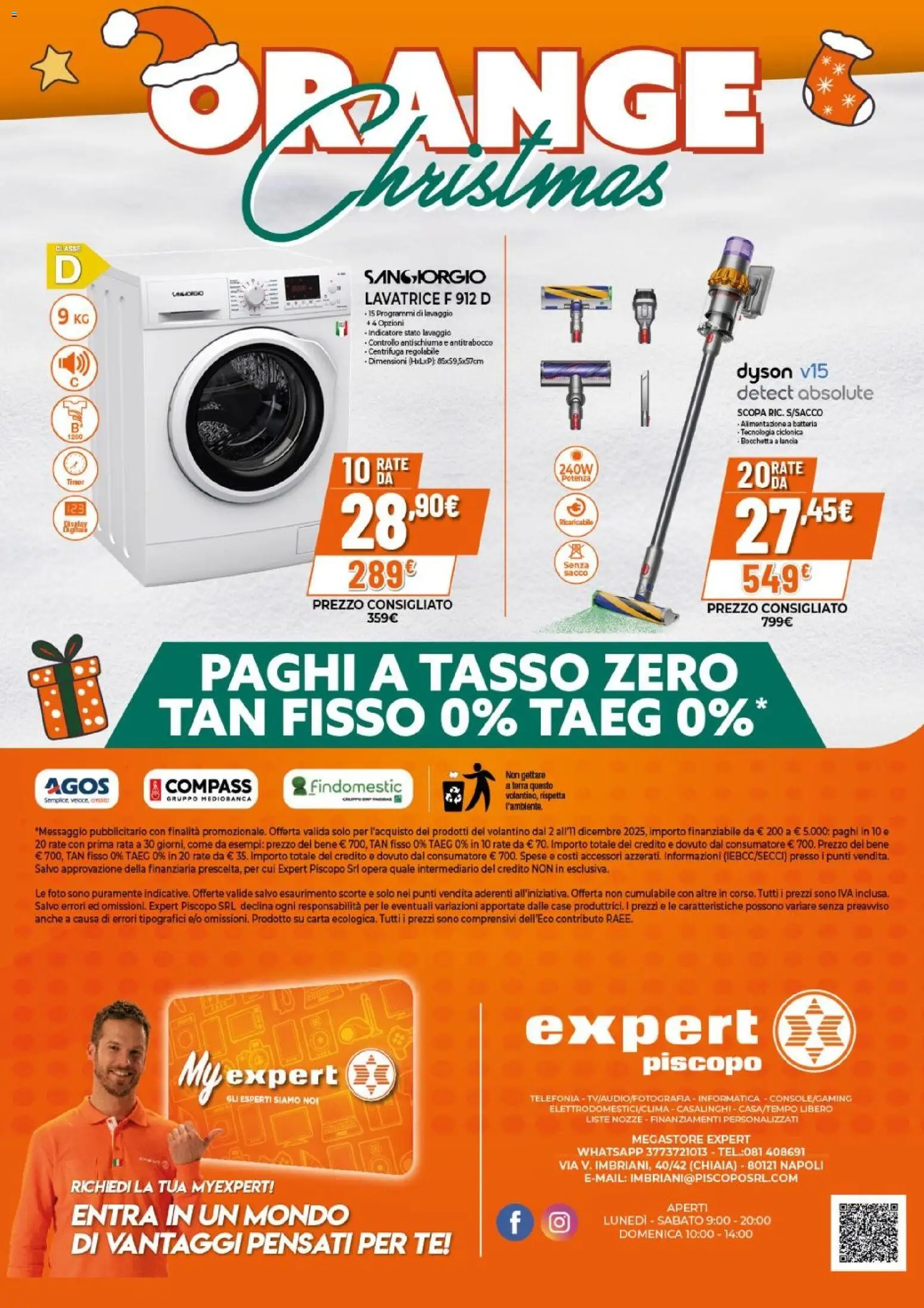 Volantino Expert del 02.12.2025 | Pagina: 16 | Prodotti: Tè, Centrifuga, Scopa, Batteria