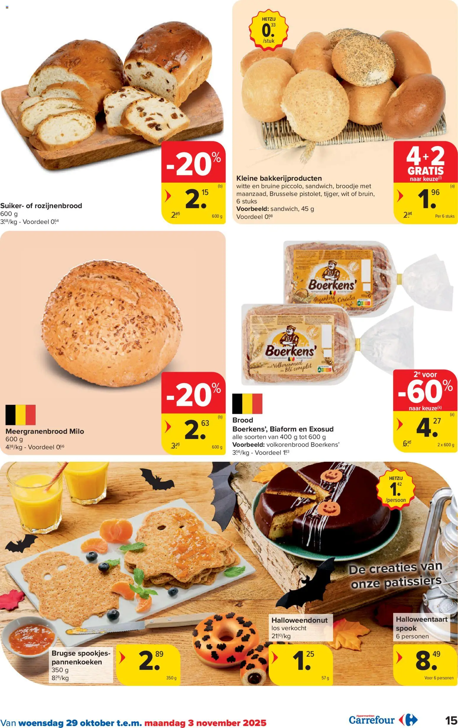 {H1} | Pagina: 15 | Producten: Pannenkoeken, Broodje, Calvados, Brood