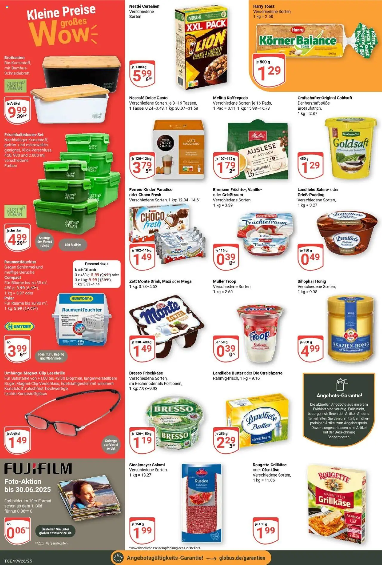 Globus prospekt Tönisvorst	 - gültig ab dem 22.06.2025 | Seite: 2 | Produkte: Nescafe, Toast, Box, Landliebe butter