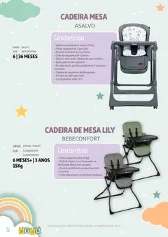 Pré-visualização Auchan - Catálogo Puericultura válido de 13.01.2026 | Página: 36 | Produtos: Cinto, Bandeja, Mesa, Cadeira