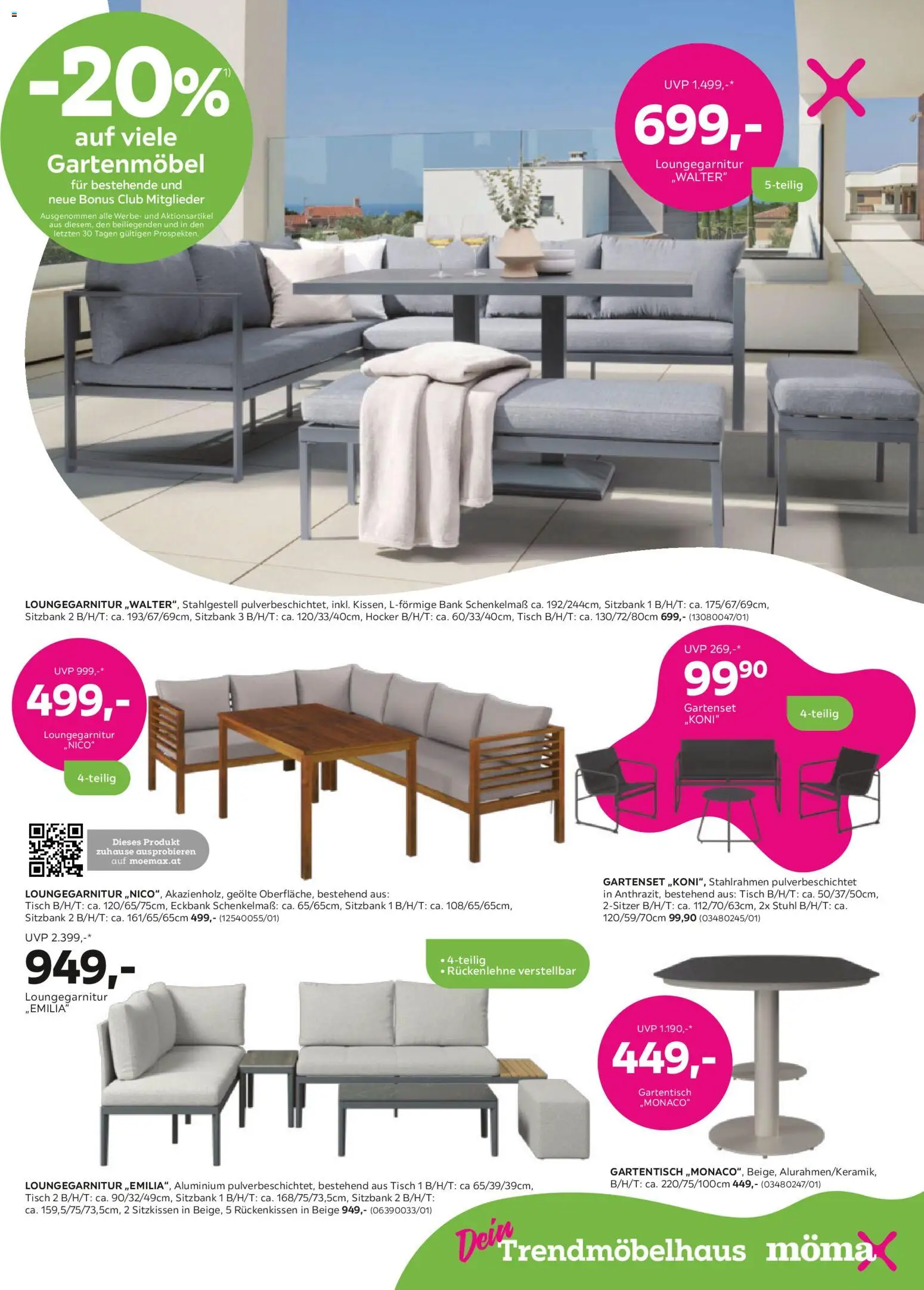 Mömax Prospekt aktuell gültig ab 24.02.2026 | Seite: 15 | Produkte: Tisch, Stuhl, Gartenmöbel