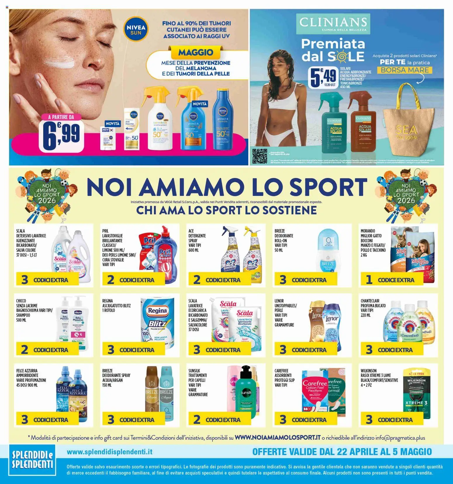 Volantino Splendidi e Splendenti del 22.04.2026 | Pagina: 12 | Prodotti: Deodorante, Manzo, Lavastoviglie, Borsa