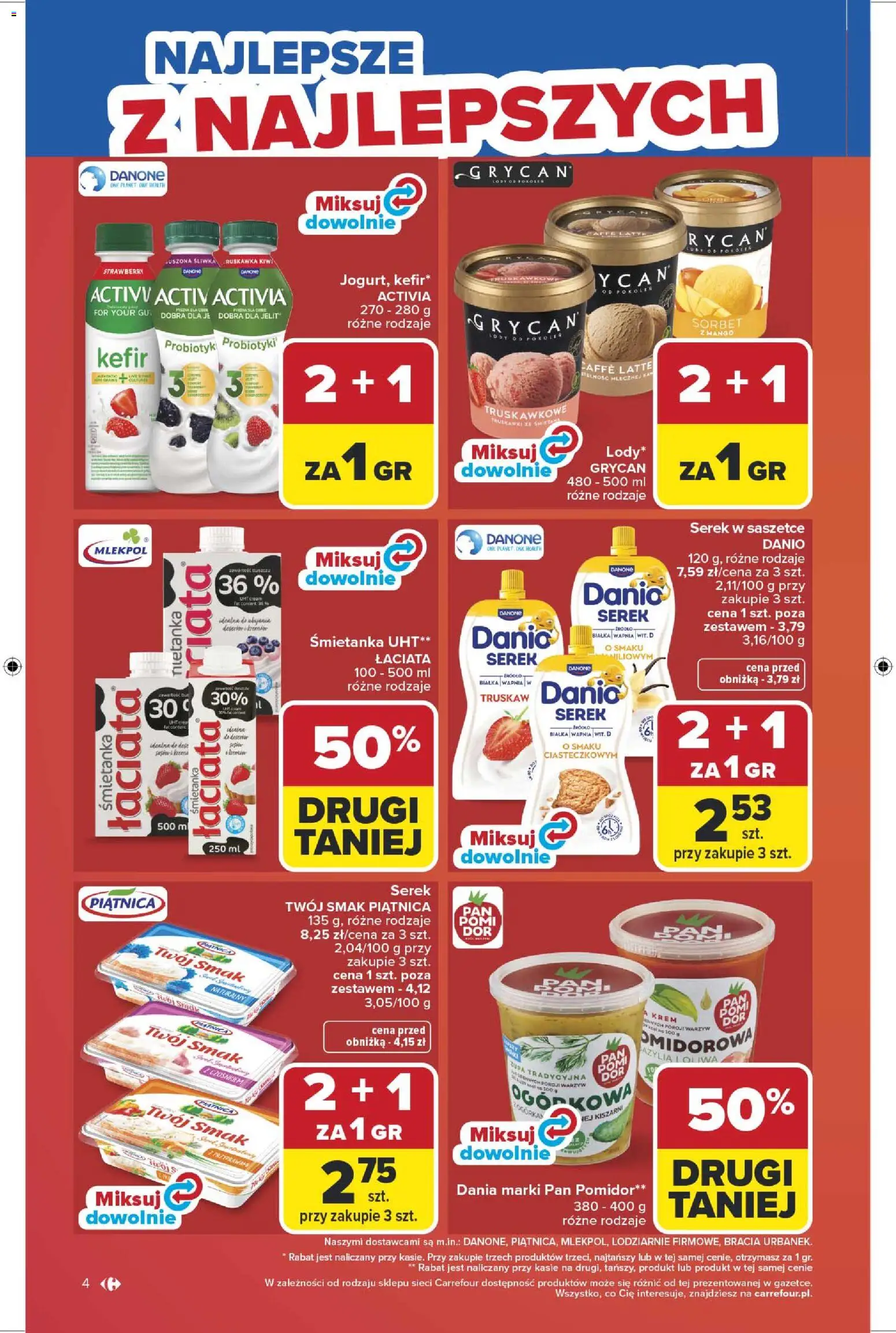 Carrefour gazetka od 13.04.2026 | Strona: 6 | Produkty: Mango, Kefir, Serek, Kiwi