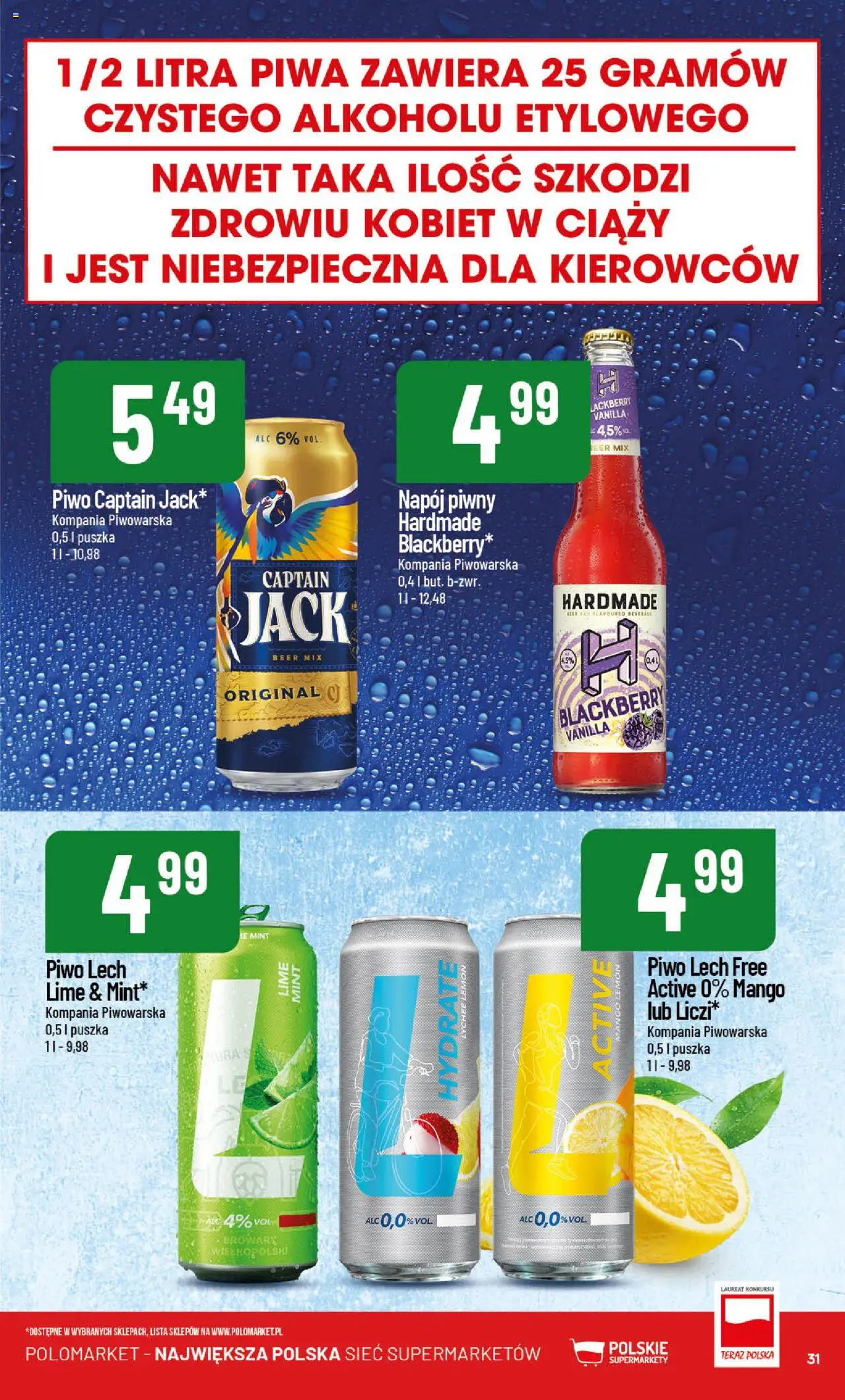 POLOmarket Gazetka - Nowości od 01.05.2025 | Strona: 31 | Produkty: Mango, Piwo