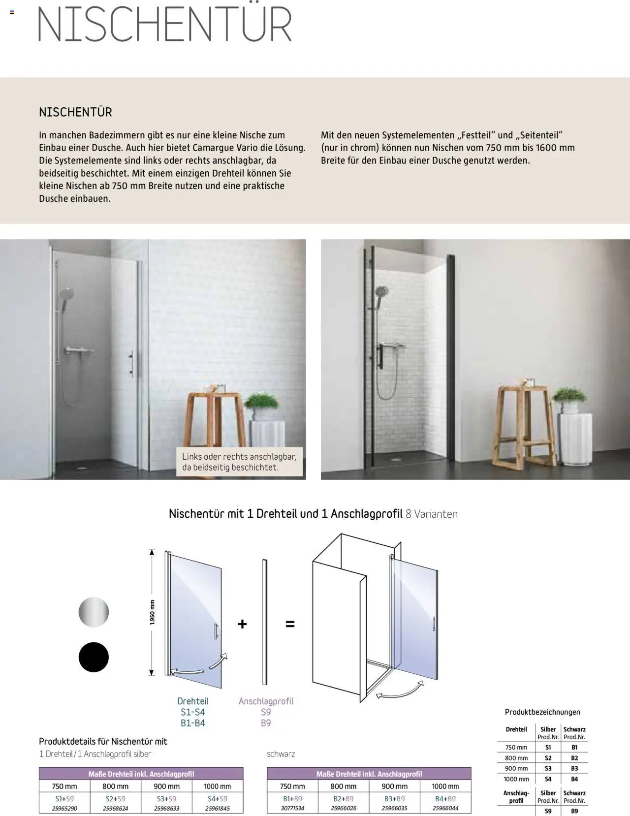 Bauhaus Camargue Duschwandsystem 2024 gültig ab 28.08.2024 | Seite: 26 | Produkte: Dusche