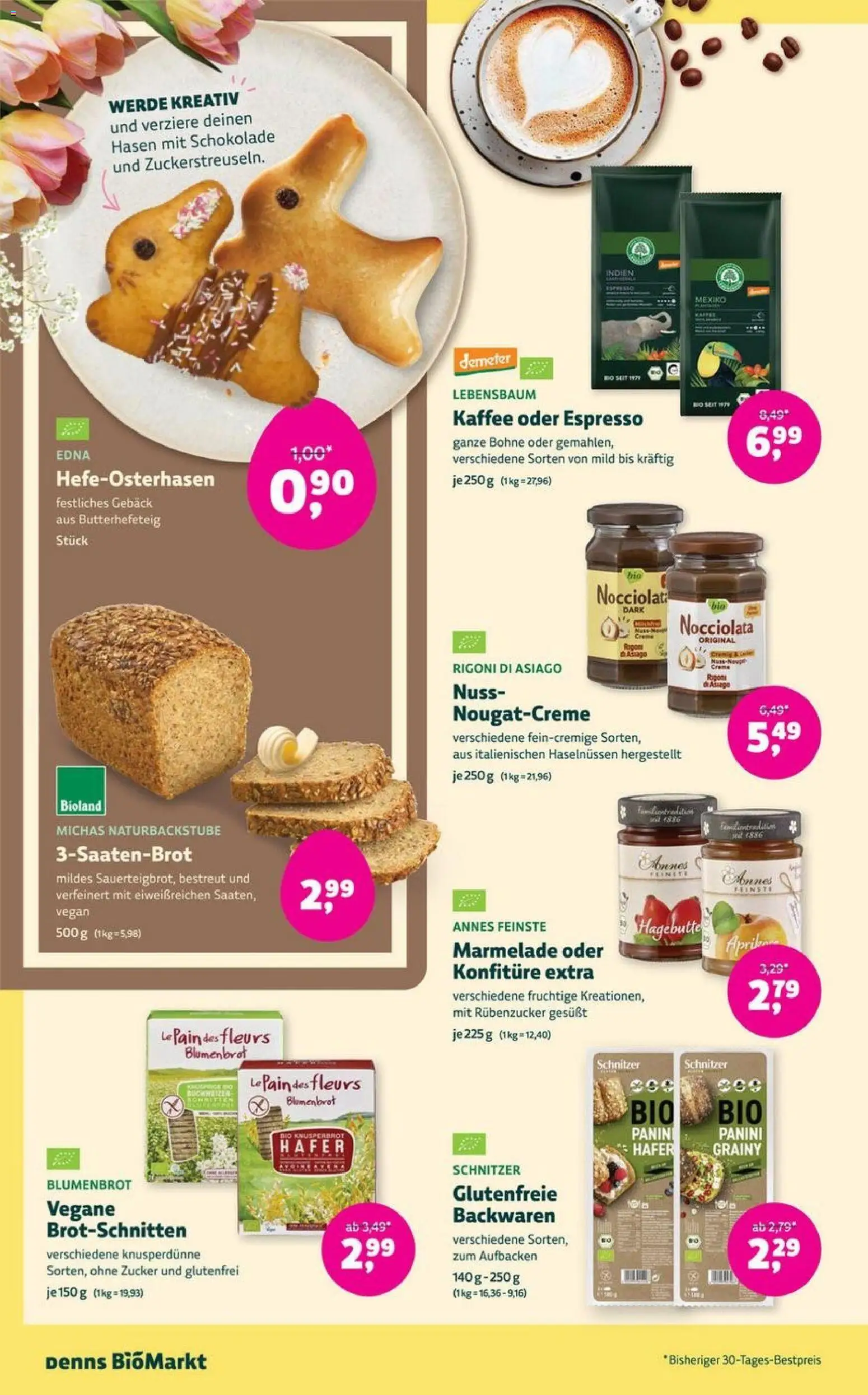 Denns BioMarkt Angebote – gültig ab 25.03.2026 | Seite: 12 | Produkte: Kaffee, Schokolade, Creme, Zucker