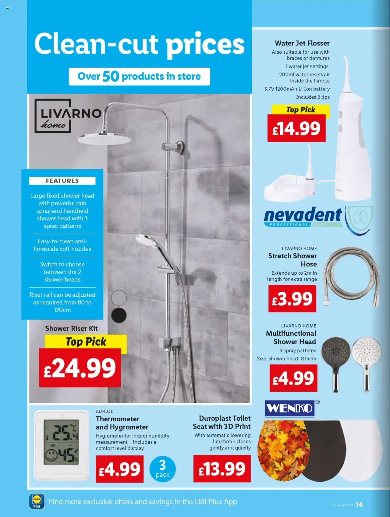  | Page: 14 | Products: Toilet, Shower, Handle, Thermometer