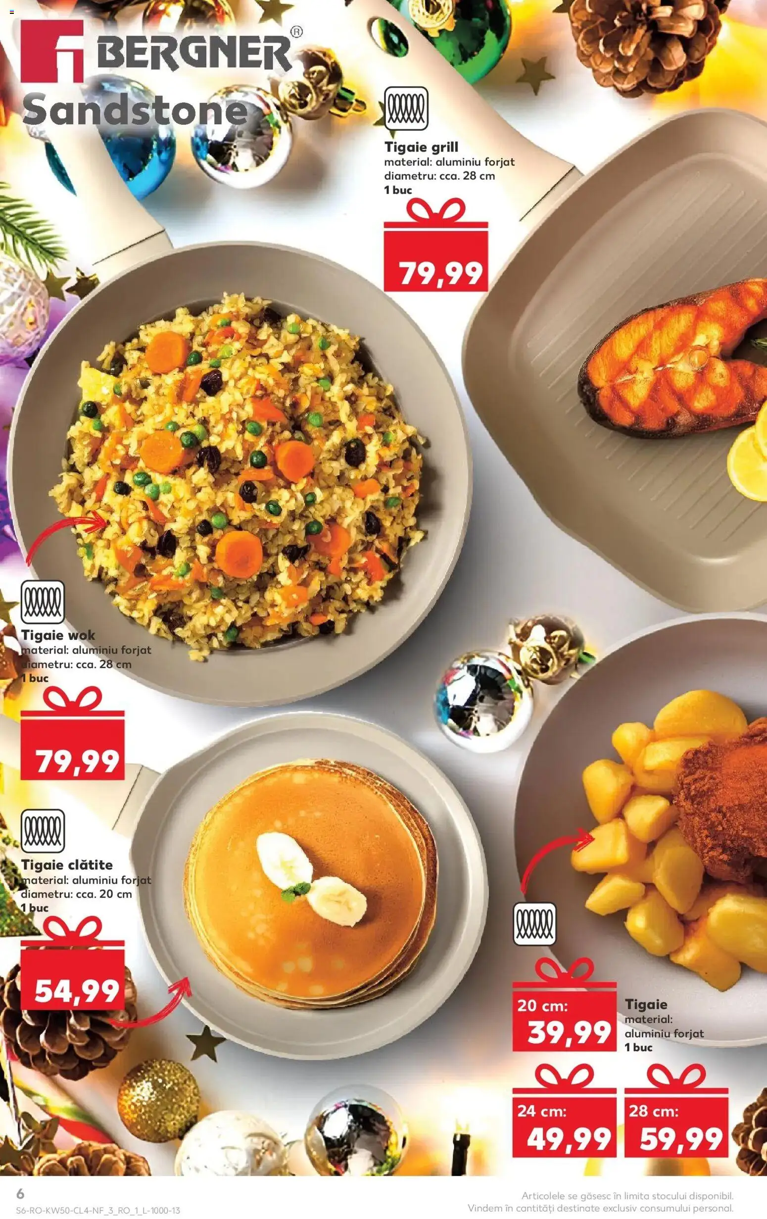 Noul catalog Kaufland – valabil de la 10.12.2025 | Pagină: 6 | Produse: Tigaie, Grill, Clătite
