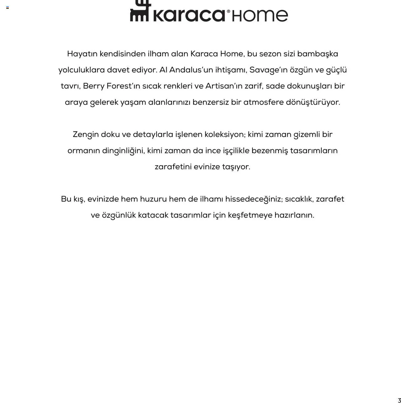 Karaca Home Ev Tekstili - 01.09.2025 tarihinden itibaren geçerlidir | Sayfa: 3