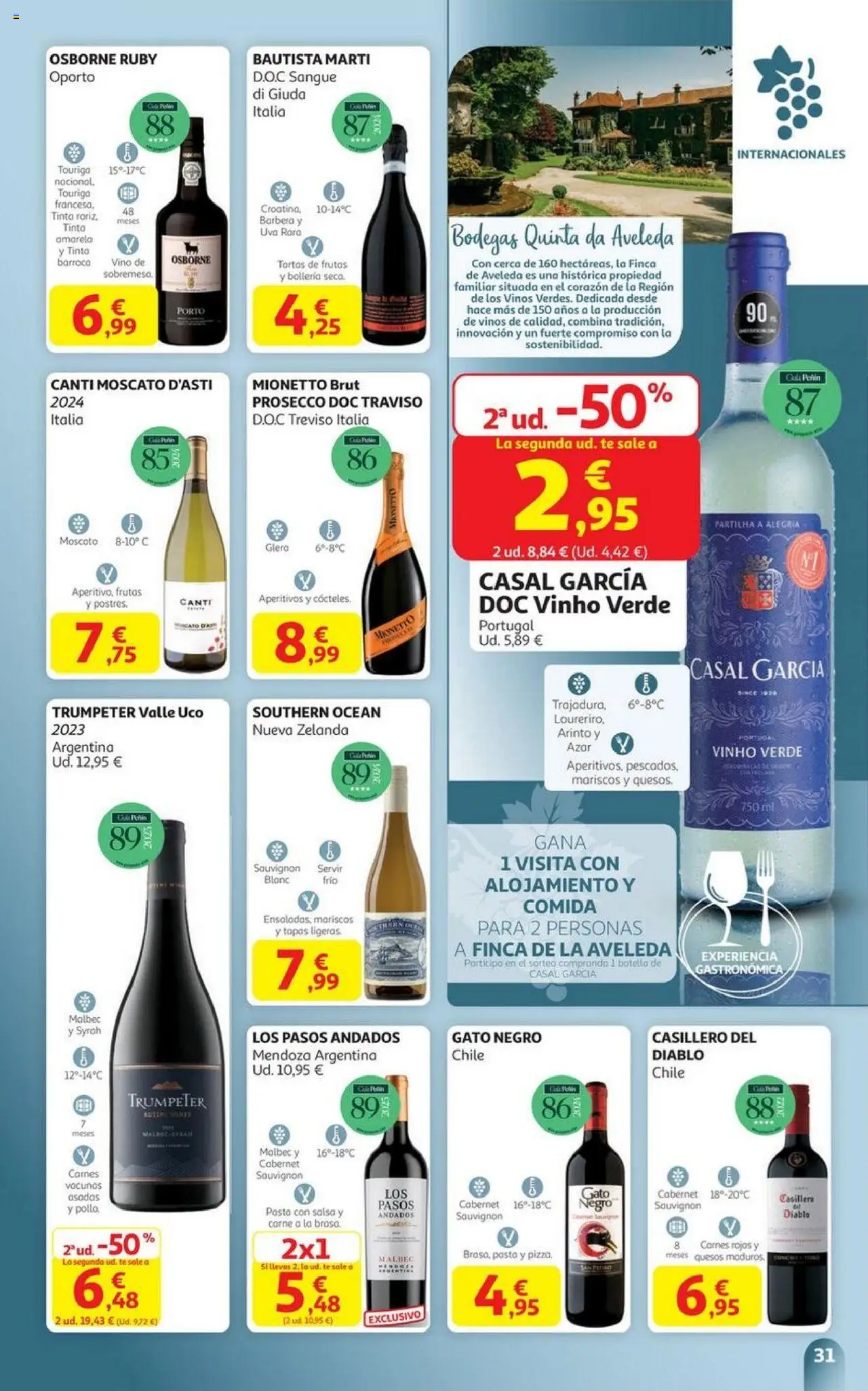 Alcampo - HG Castilla Mancha │ válido desde el 06.10.2025 | Página: 31 | Productos: Vino, Pasta, Té