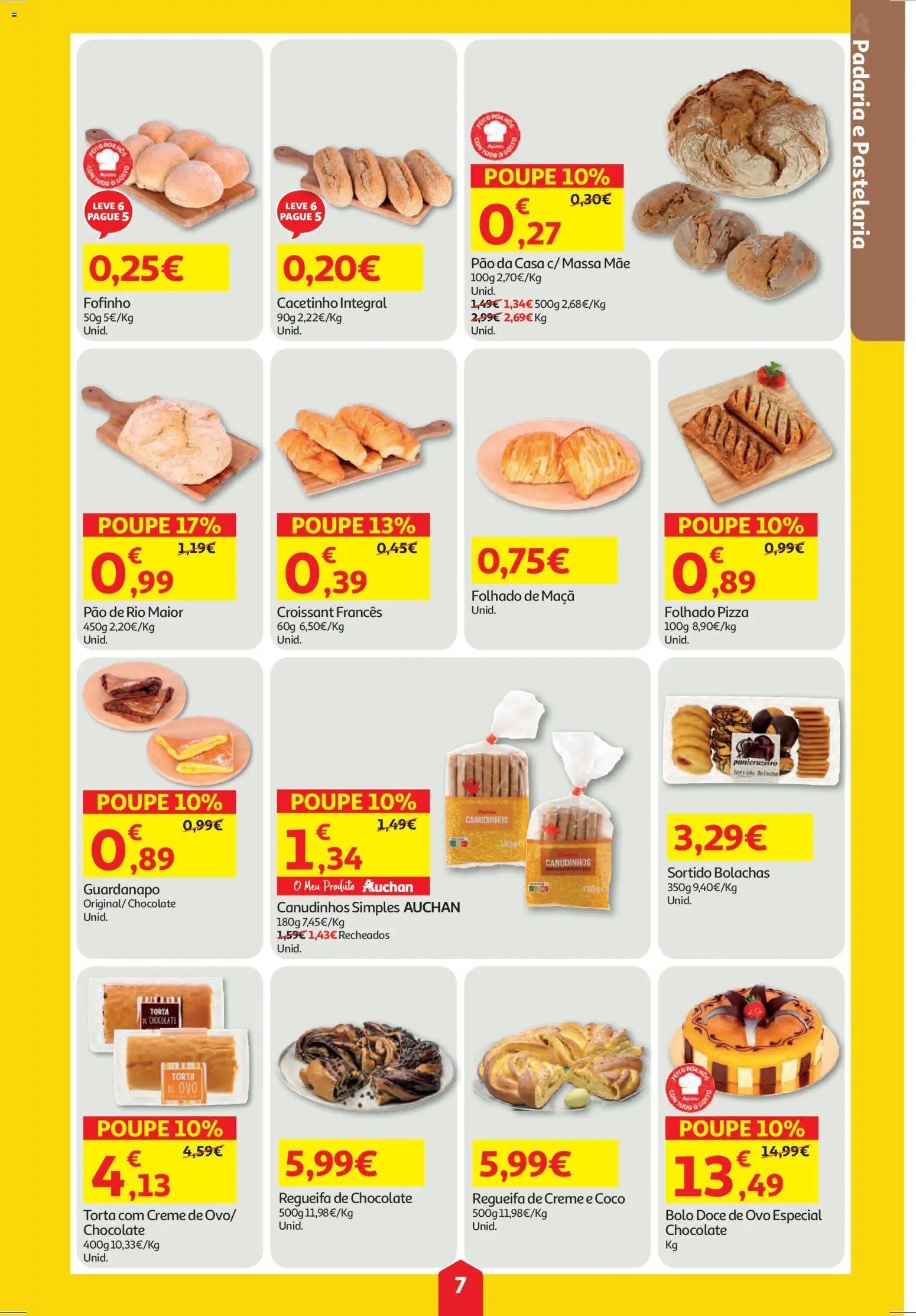 Auchan folheto │ válido de 27.11.2025 | Página: 7 | Produtos: Padaria, Bolo, Pão, Creme