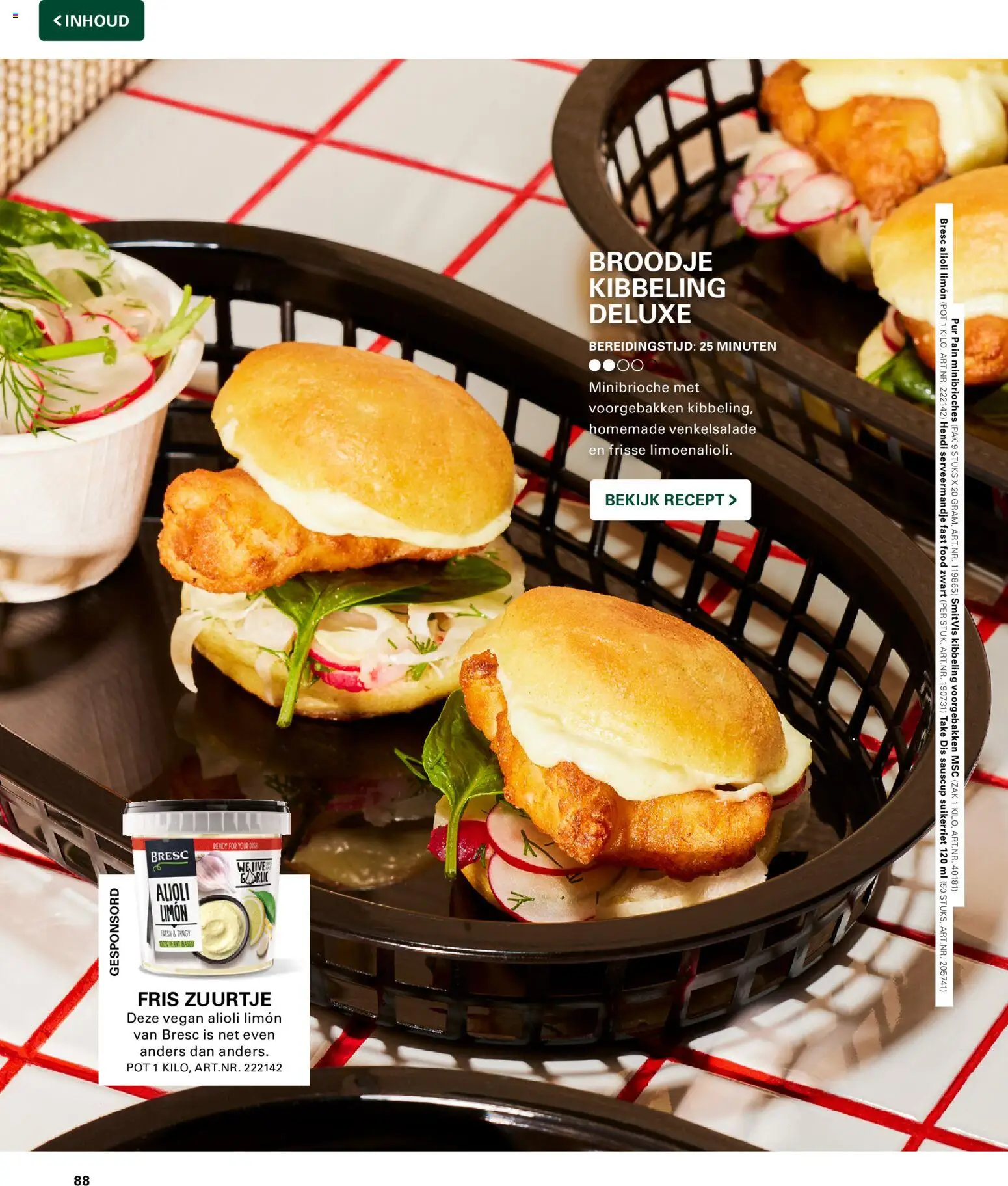 {H1} | Pagina: 88 | Producten: Pot, Zak, Broodje