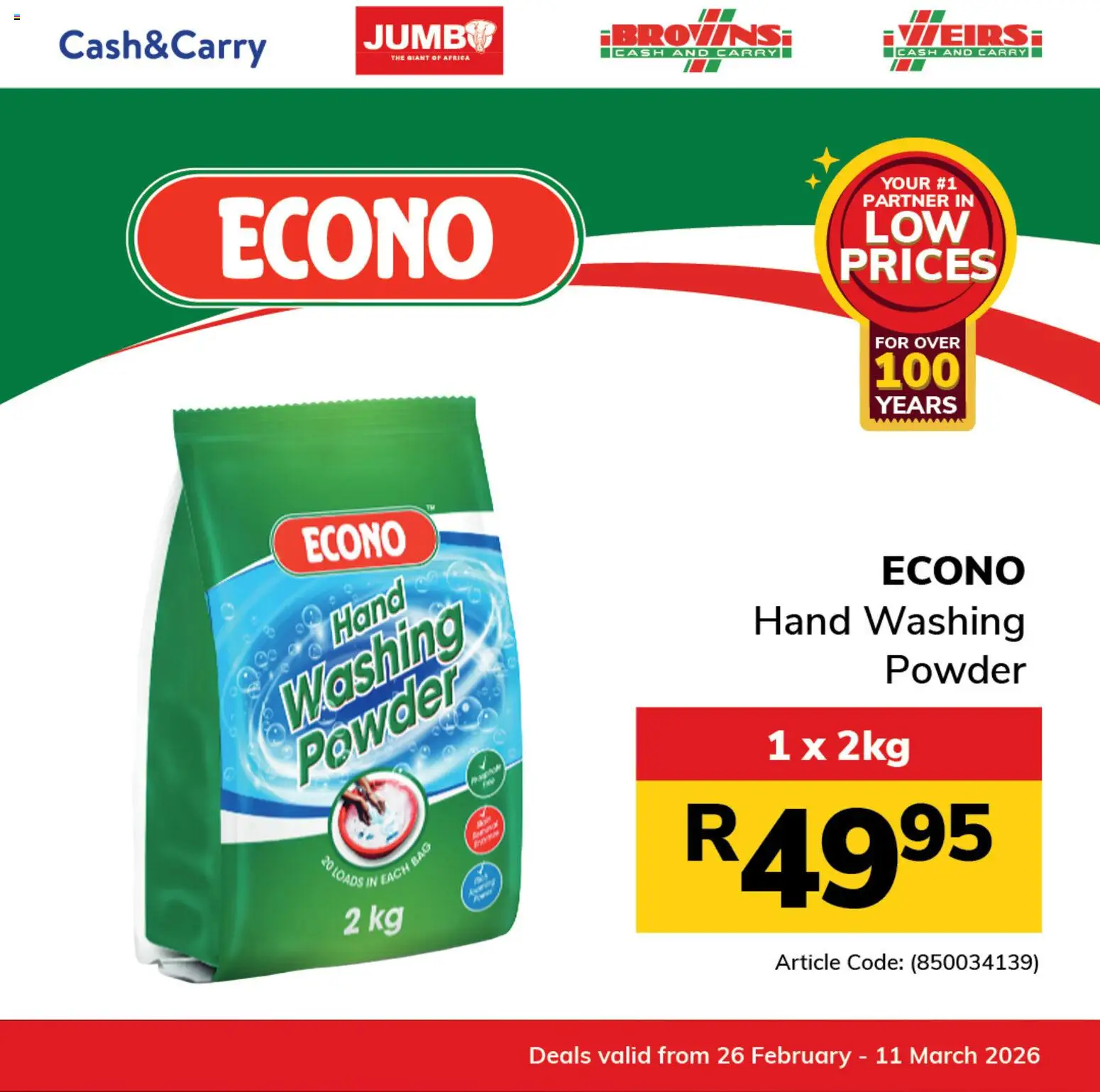 New Jumbo catalogue – valid from 26.02.2026 | Page: 3 | Products: Bag, Powder, Washing powder
