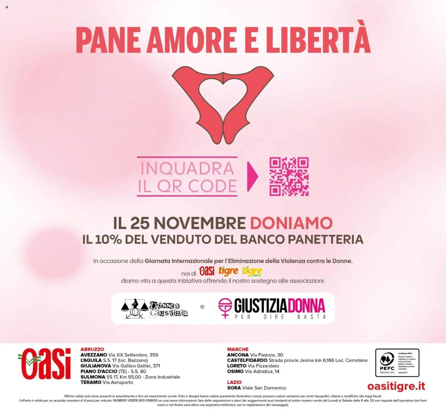 Volantino Oasi del 21.11.2025 | Pagina: 24 | Prodotti: Pane, Tè