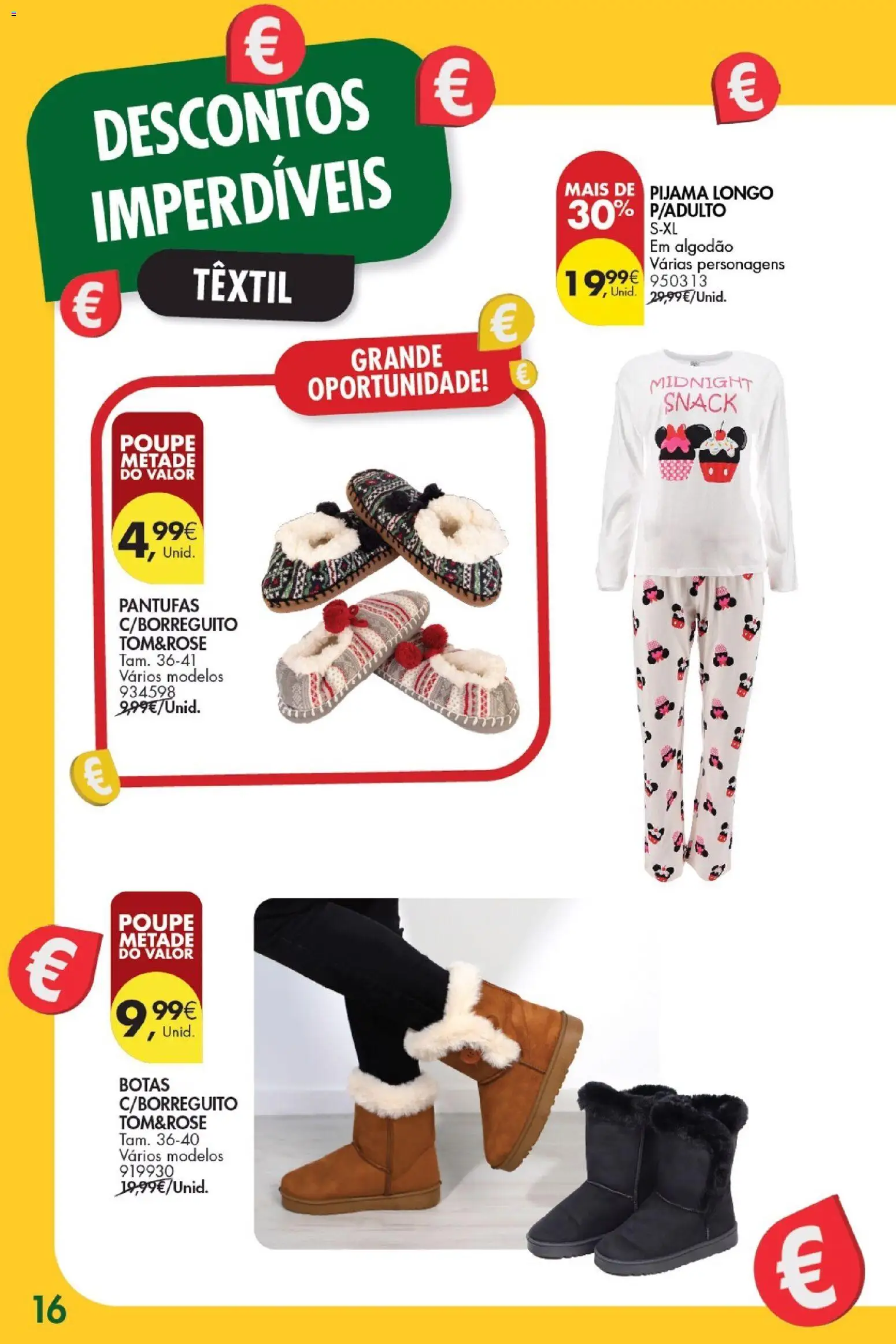 Pingo Doce -  Bazar Grandes Oportunidades │ válido de 06.01.2026 | Página: 16 | Produtos: Botas, Algodão