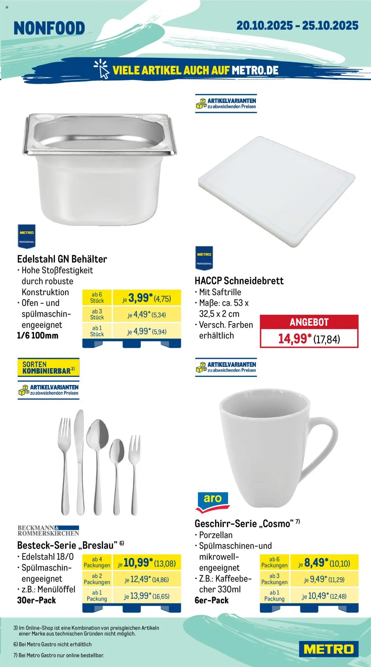 Metro  Wochen-Angebote Gastro – gültig ab 20.10.2025 | Seite: 19 | Produkte: Ofen