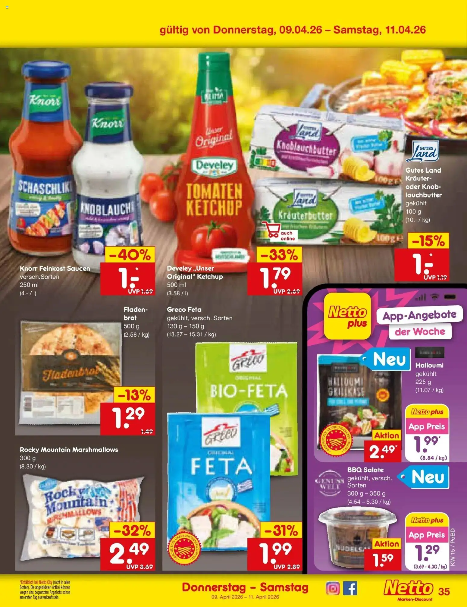 Netto Marken-Discount Prospekt Selb	 – gültig ab 05.04.2026 | Seite: 45 | Produkte: Grill, Tomaten, Knorr, Knoblauch