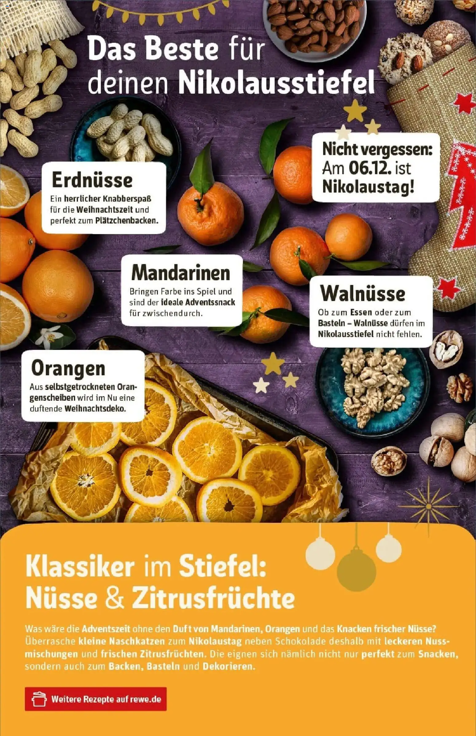 Rewe prospekt Hamburg 50 (Altona)	 – gültig ab 23.11.2025 | Seite: 17 | Produkte: Schokolade, Mandarinen, Orangen, Stiefel